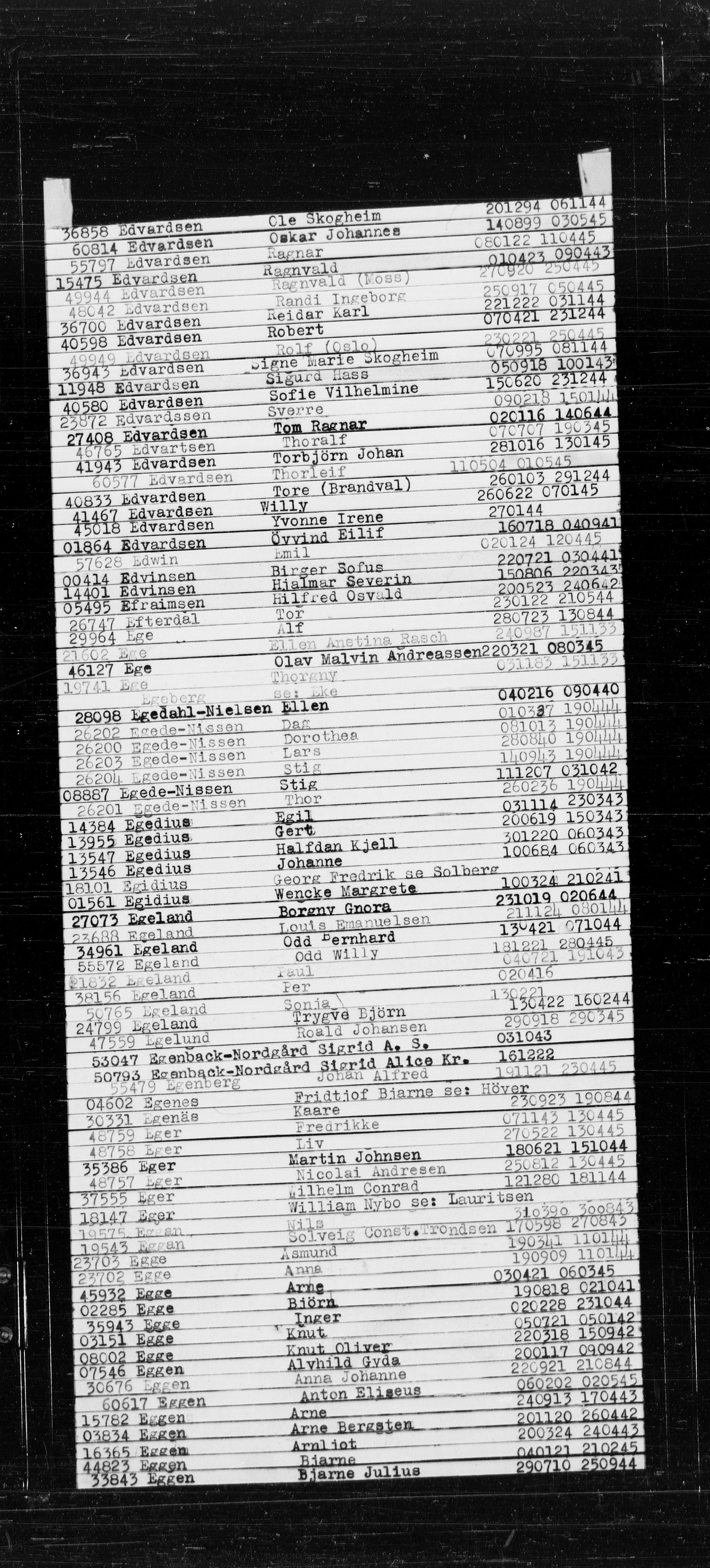 Den Kgl. Norske Legasjons Flyktningskontor, RA/S-6753/V/Va/L0022: Kjesäterkartoteket.  Alfabetisk register, A-Å., 1940-1945, p. 146