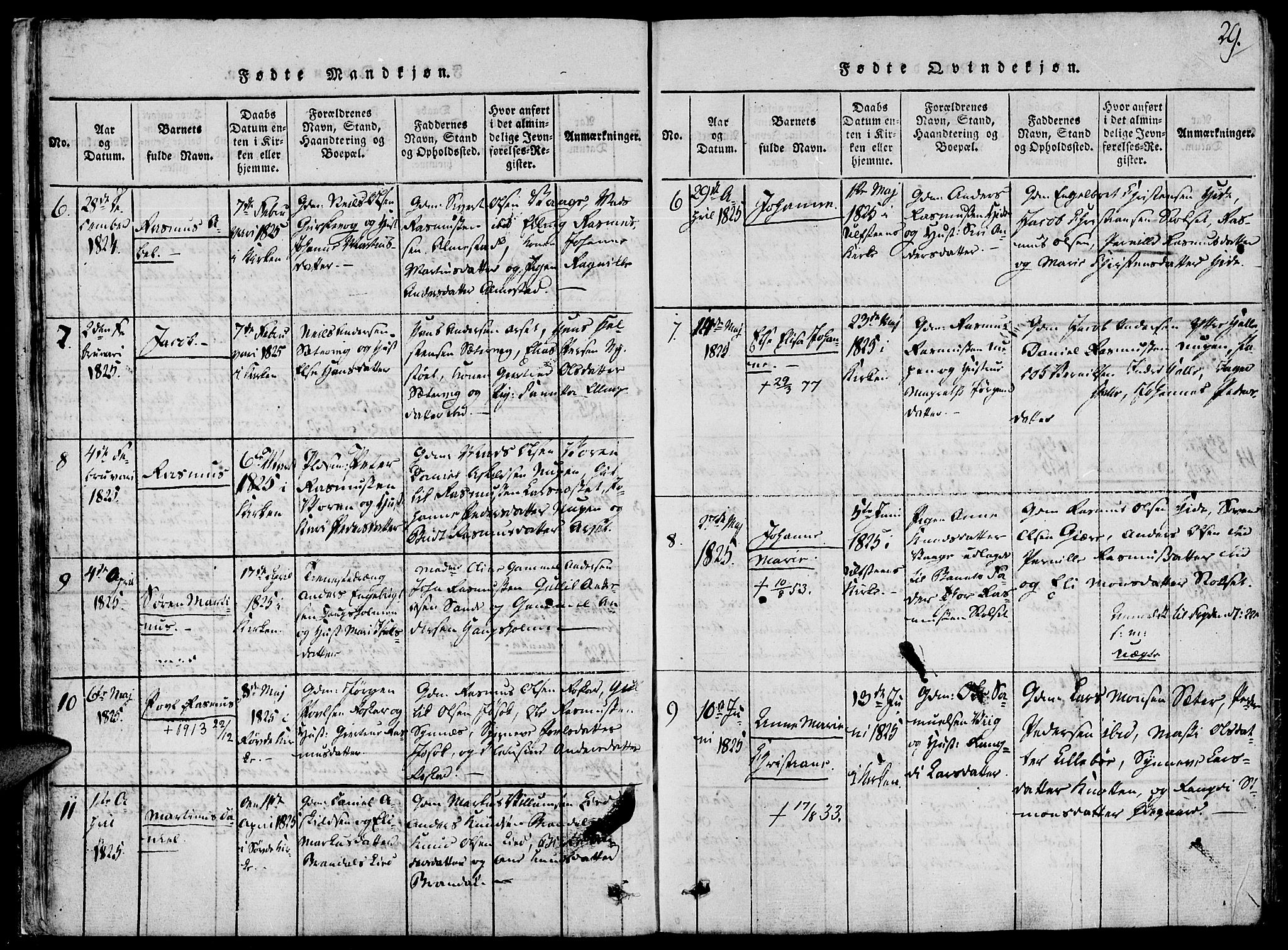 Ministerialprotokoller, klokkerbøker og fødselsregistre - Møre og Romsdal, AV/SAT-A-1454/503/L0033: Parish register (official) no. 503A01, 1816-1841, p. 29