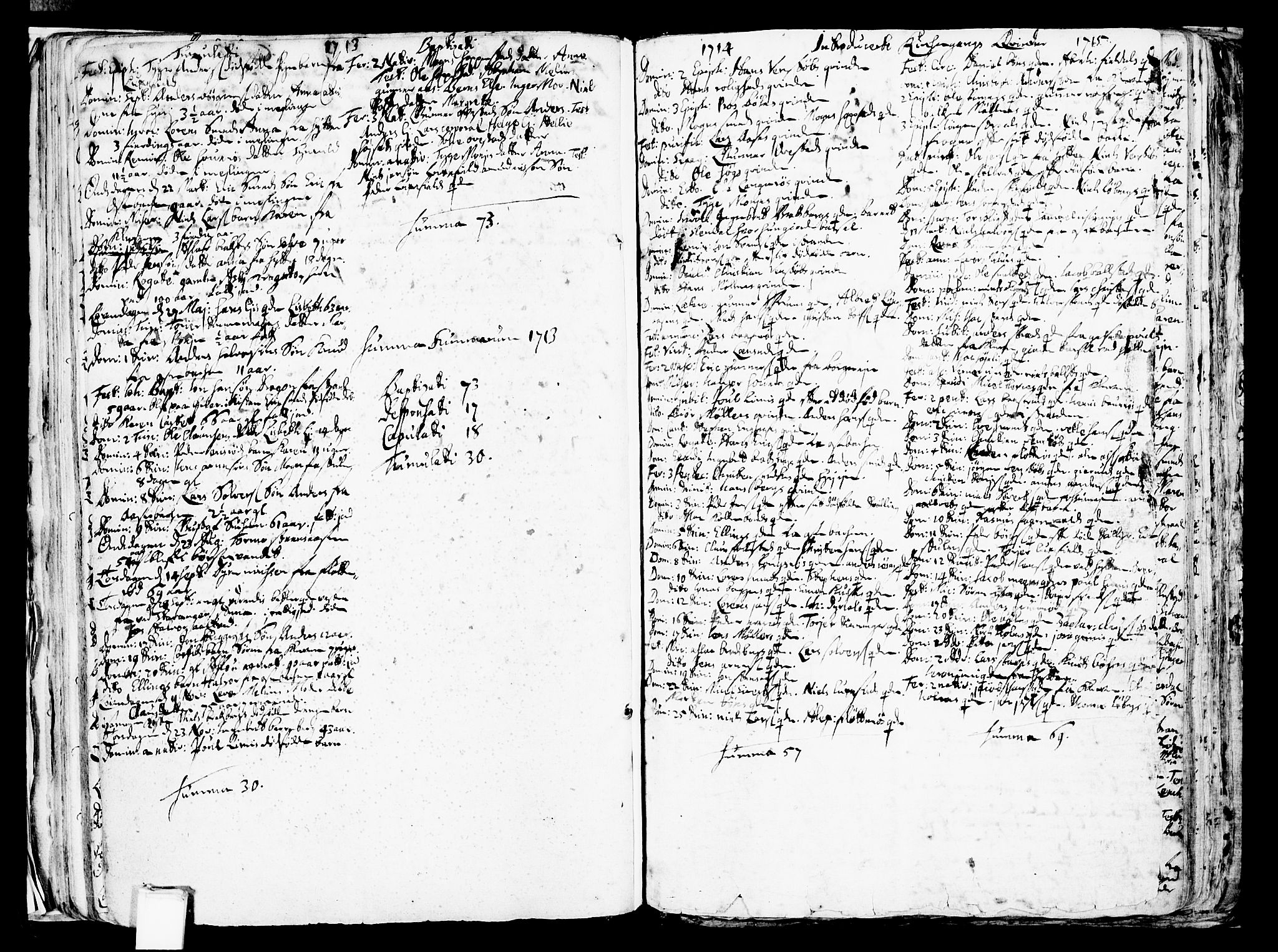 Gjerpen kirkebøker, SAKO/A-265/F/Fa/L0001: Parish register (official) no. I 1, 1681-1746