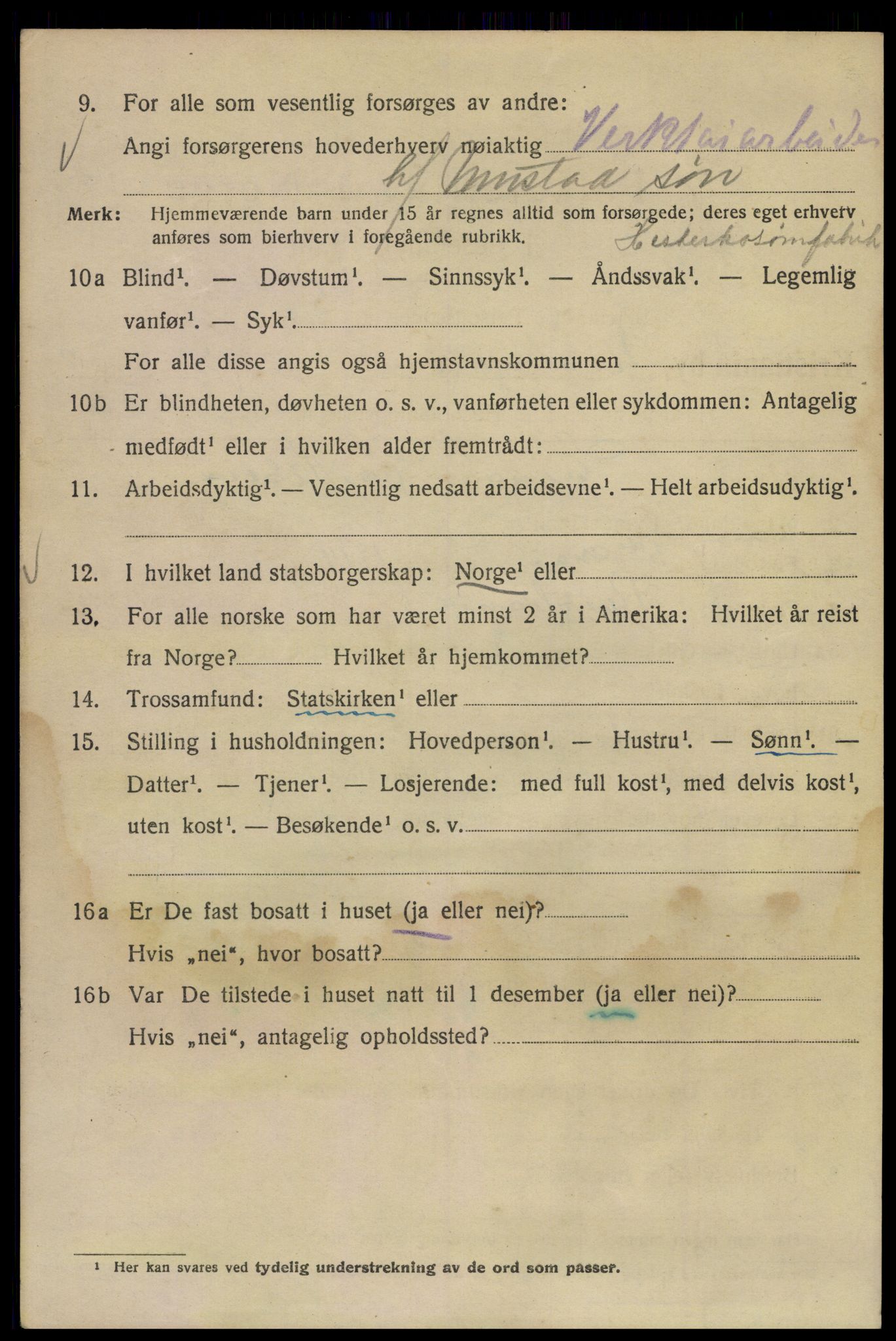 SAO, 1920 census for Kristiania, 1920, p. 620246