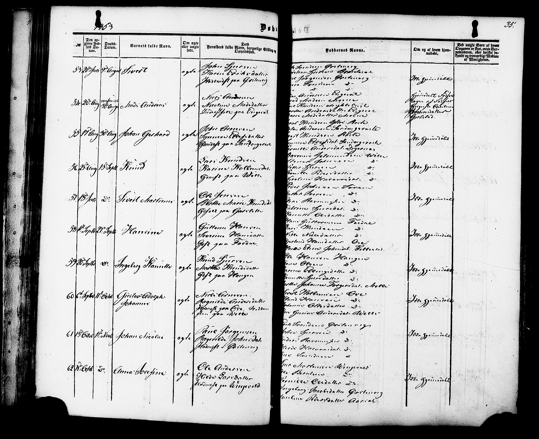 Ministerialprotokoller, klokkerbøker og fødselsregistre - Møre og Romsdal, AV/SAT-A-1454/513/L0175: Parish register (official) no. 513A02, 1856-1877, p. 35