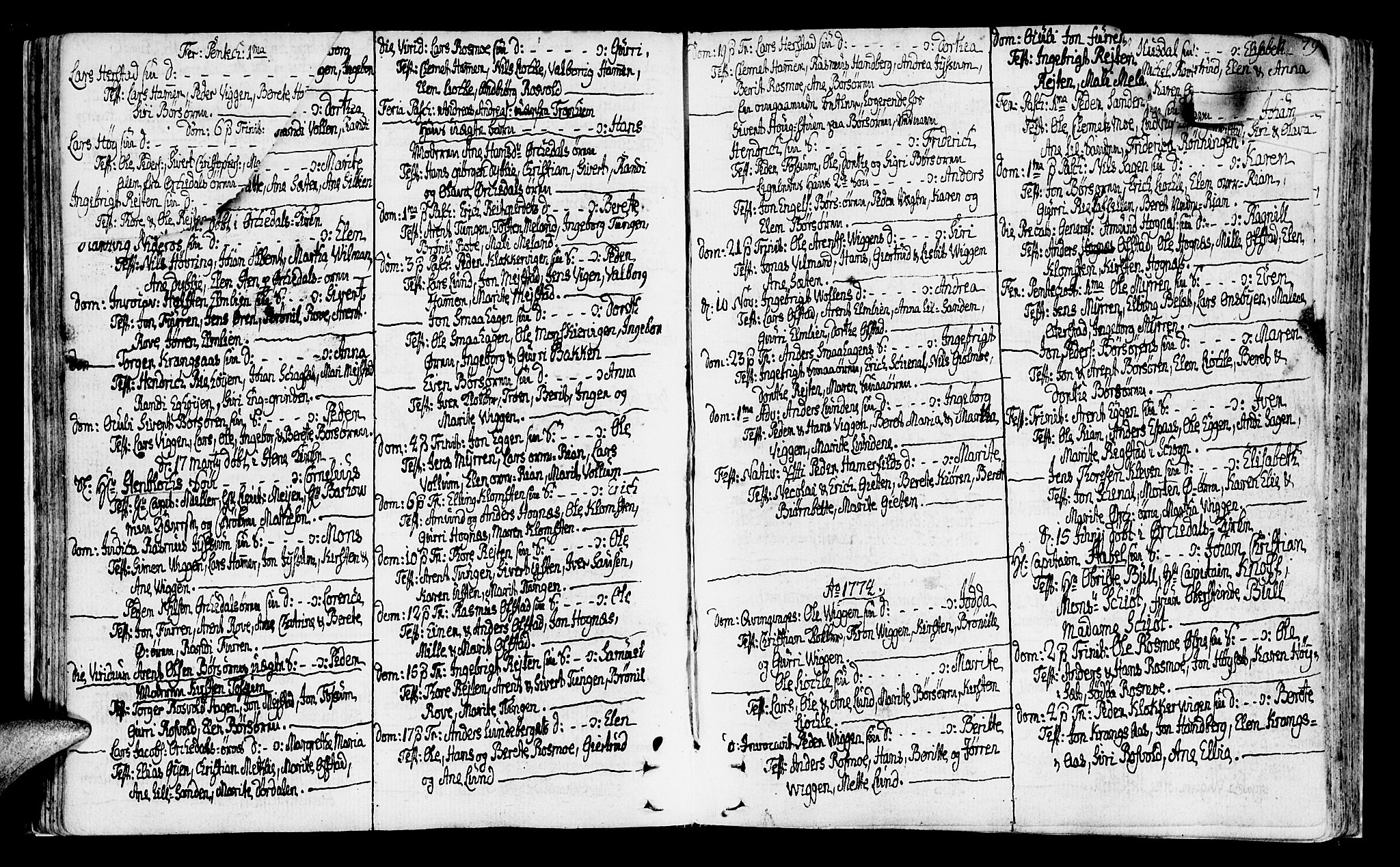 Ministerialprotokoller, klokkerbøker og fødselsregistre - Sør-Trøndelag, AV/SAT-A-1456/665/L0768: Parish register (official) no. 665A03, 1754-1803, p. 77