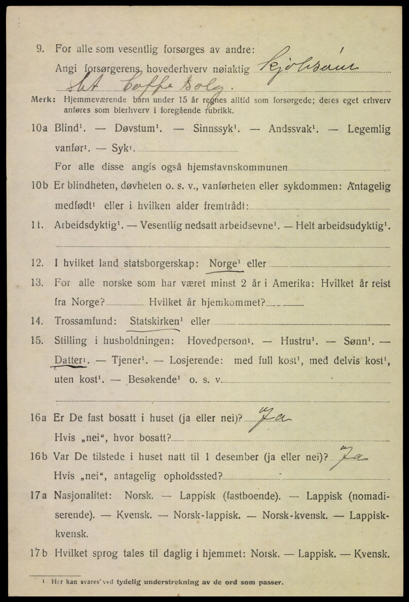 SAT, 1920 census for Beiarn, 1920, p. 1753