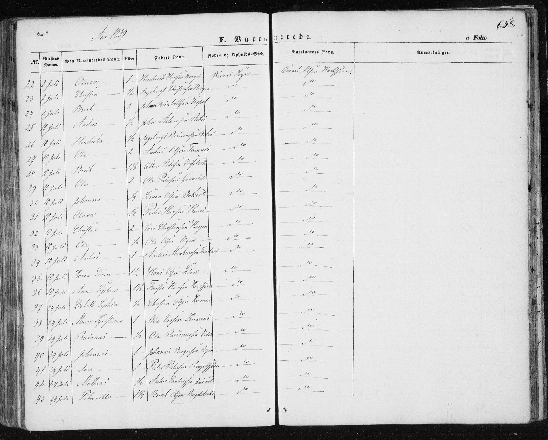 Ministerialprotokoller, klokkerbøker og fødselsregistre - Sør-Trøndelag, SAT/A-1456/681/L0931: Parish register (official) no. 681A09, 1845-1859, p. 658