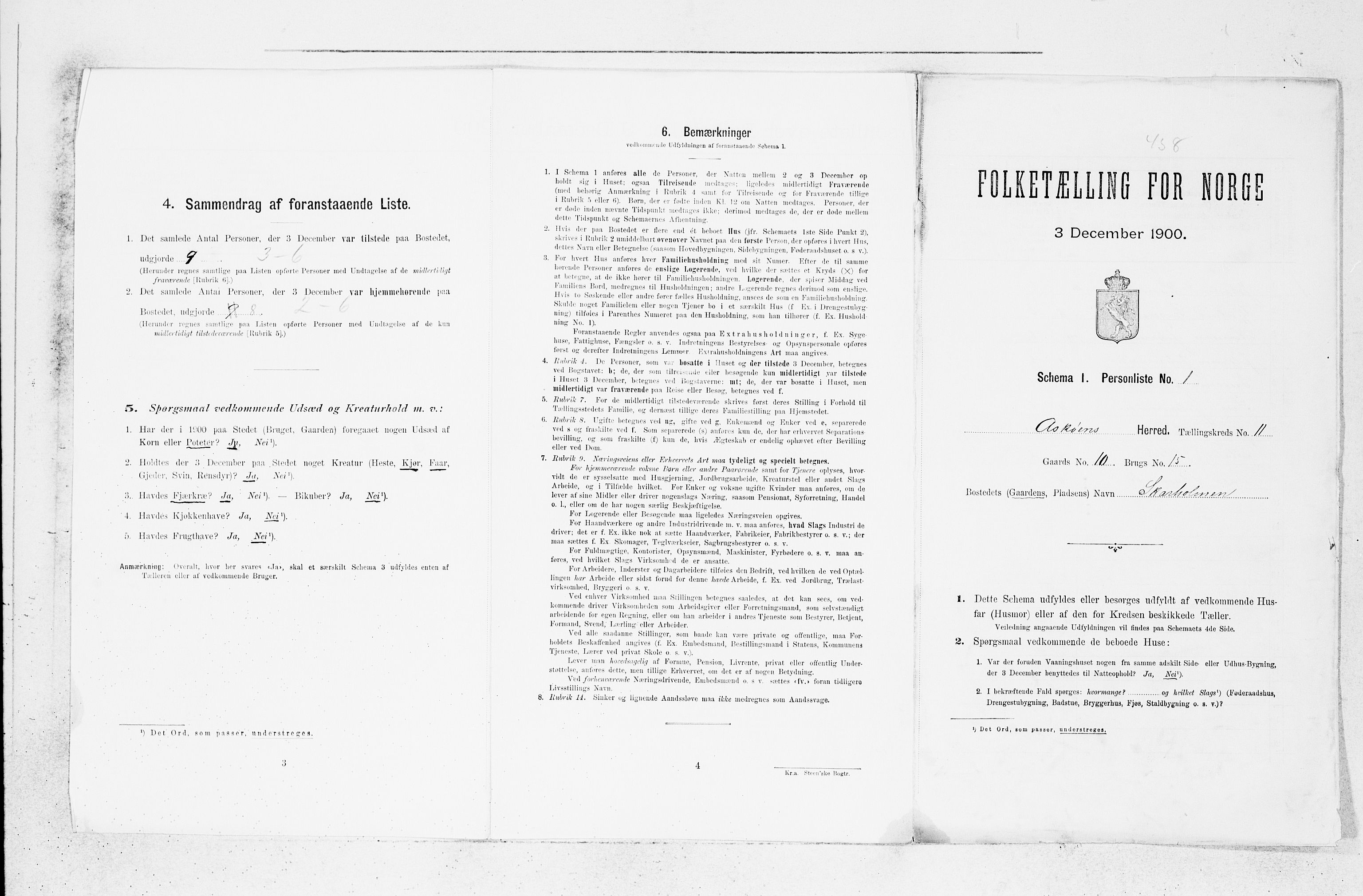 SAB, 1900 census for Askøy, 1900, p. 1476