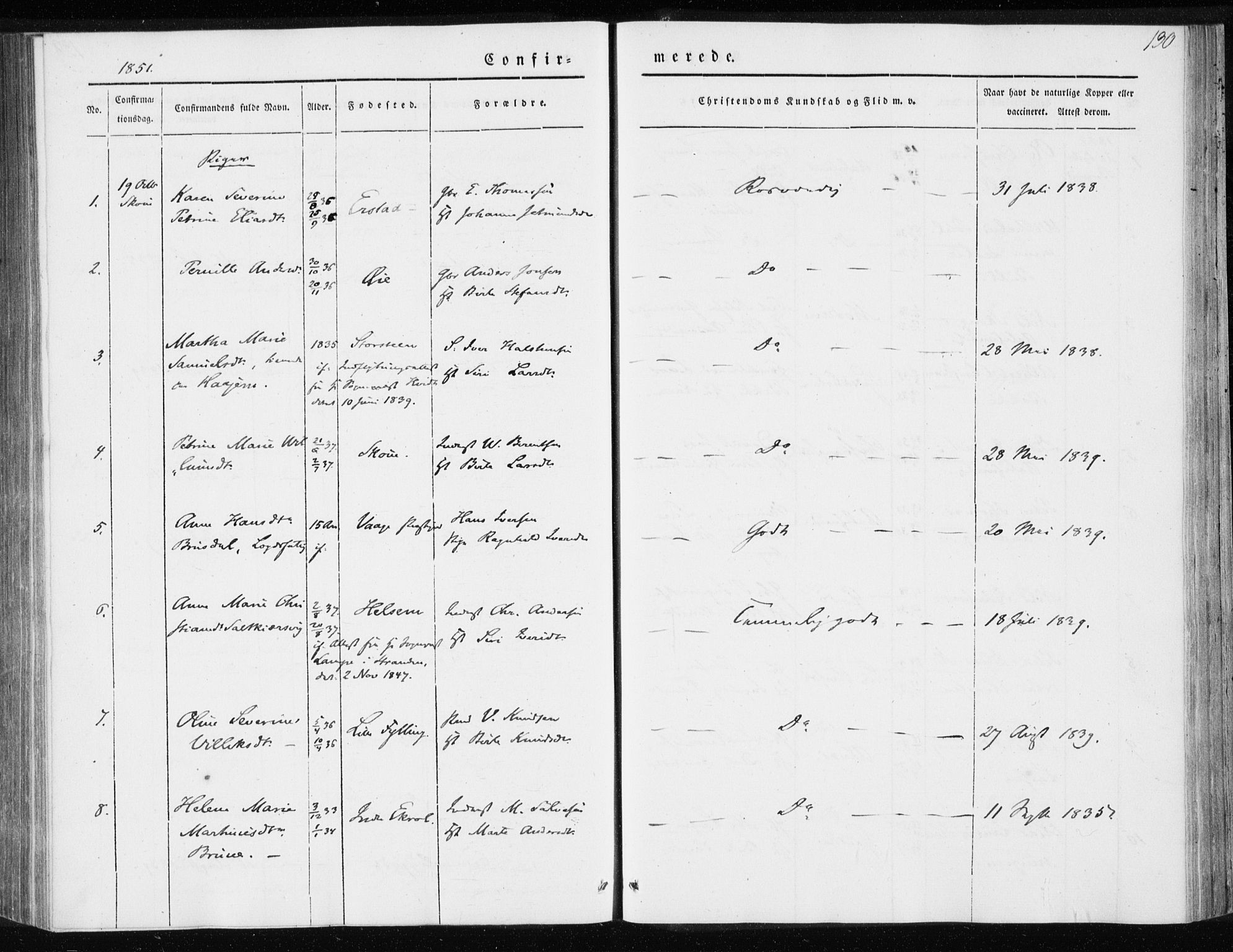 Ministerialprotokoller, klokkerbøker og fødselsregistre - Møre og Romsdal, AV/SAT-A-1454/528/L0415: Curate's parish register no. 528B03, 1843-1852, p. 130