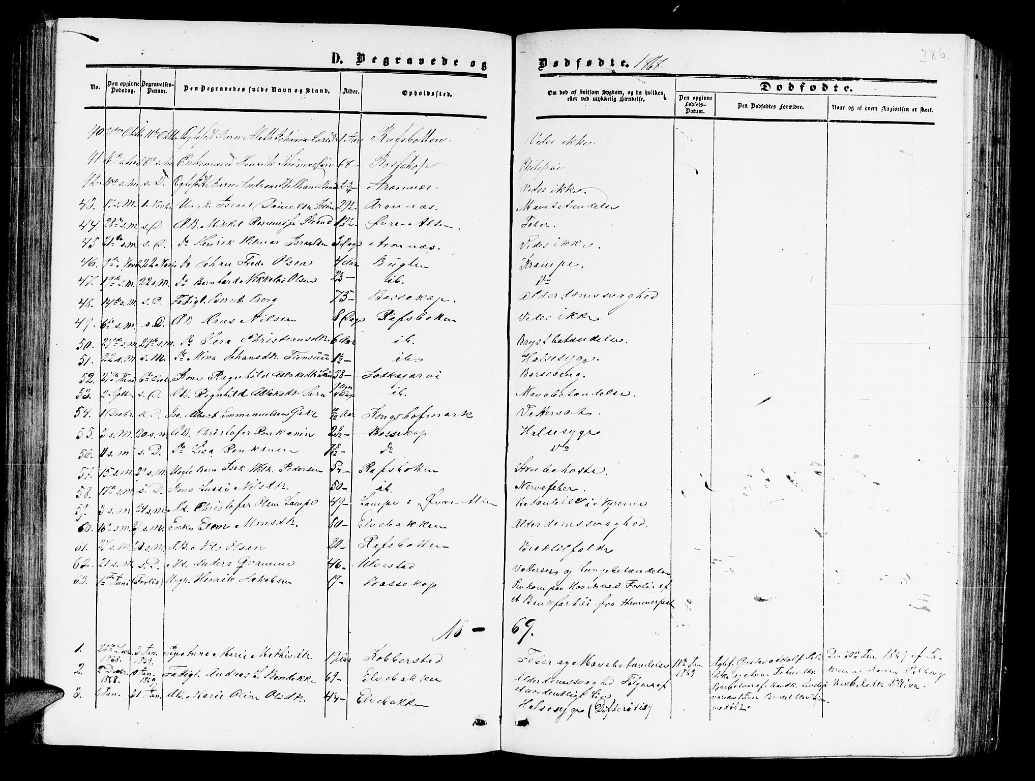 Alta sokneprestkontor, SATØ/S-1338/H/Hb/L0001.klokk: Parish register (copy) no. 1, 1858-1878, p. 385-386