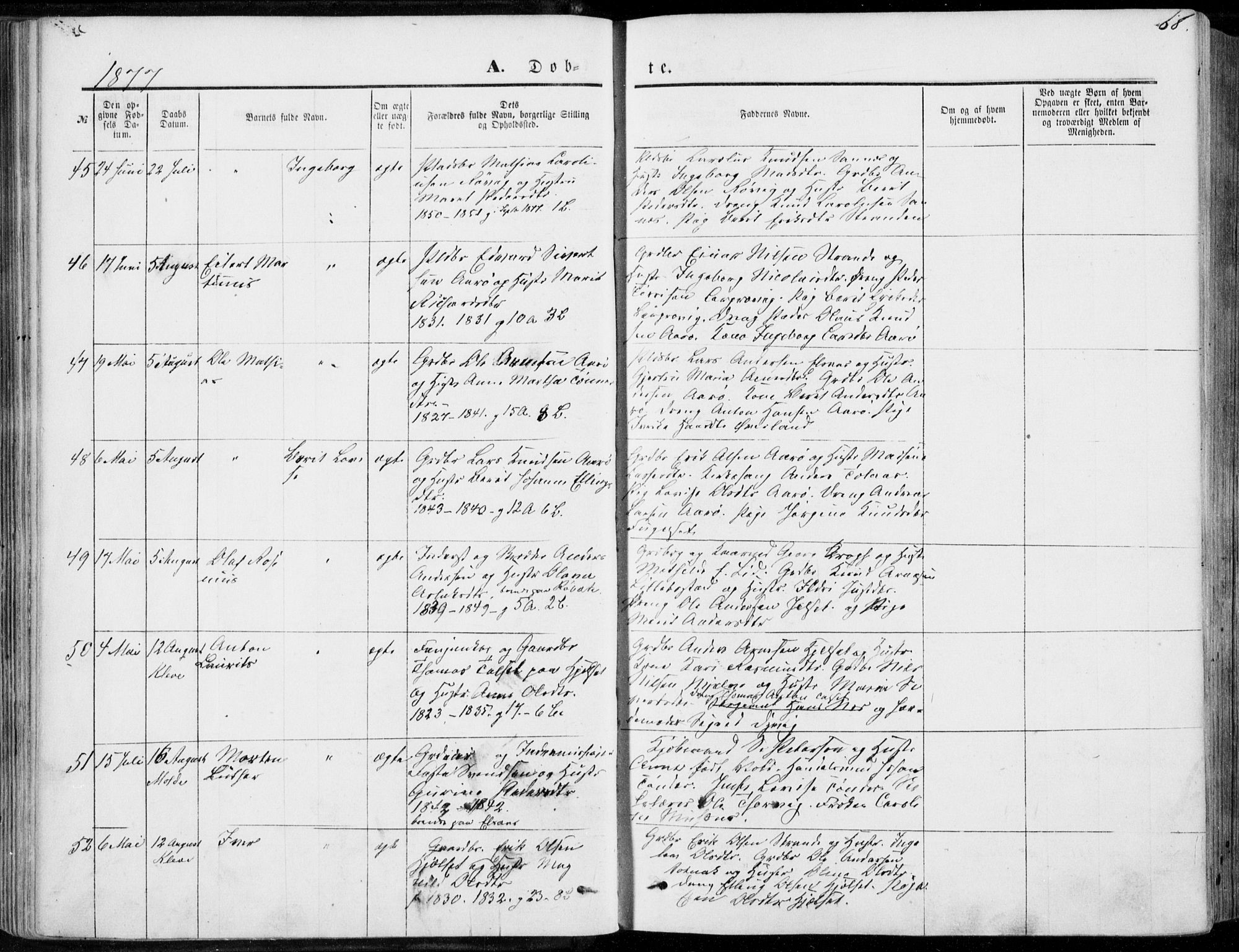 Ministerialprotokoller, klokkerbøker og fødselsregistre - Møre og Romsdal, AV/SAT-A-1454/555/L0655: Parish register (official) no. 555A05, 1869-1886, p. 68