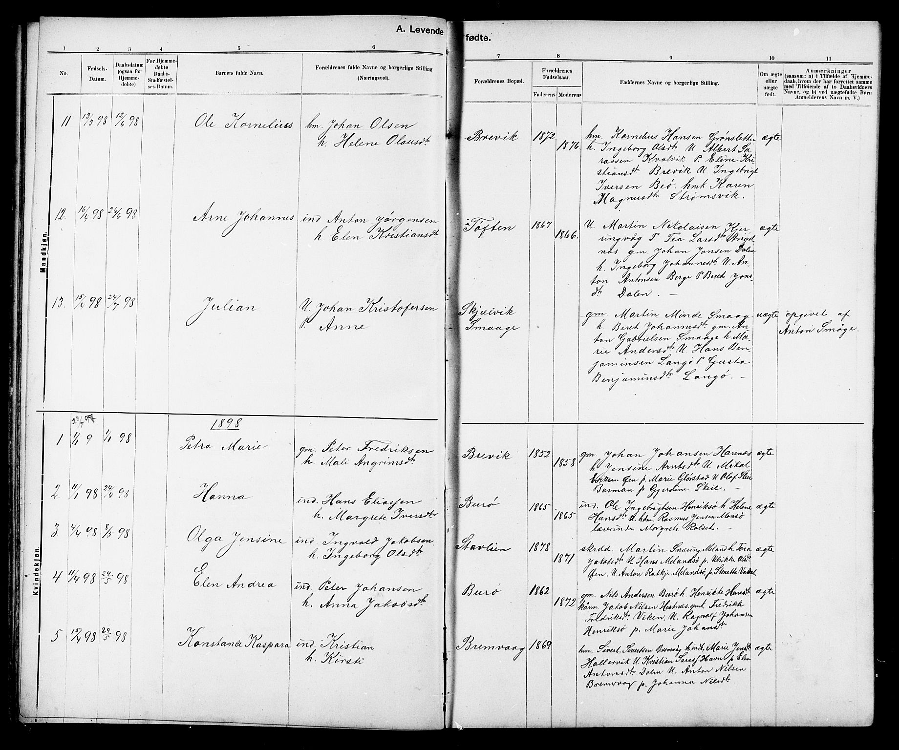 Ministerialprotokoller, klokkerbøker og fødselsregistre - Sør-Trøndelag, SAT/A-1456/634/L0542: Parish register (copy) no. 634C04, 1892-1916