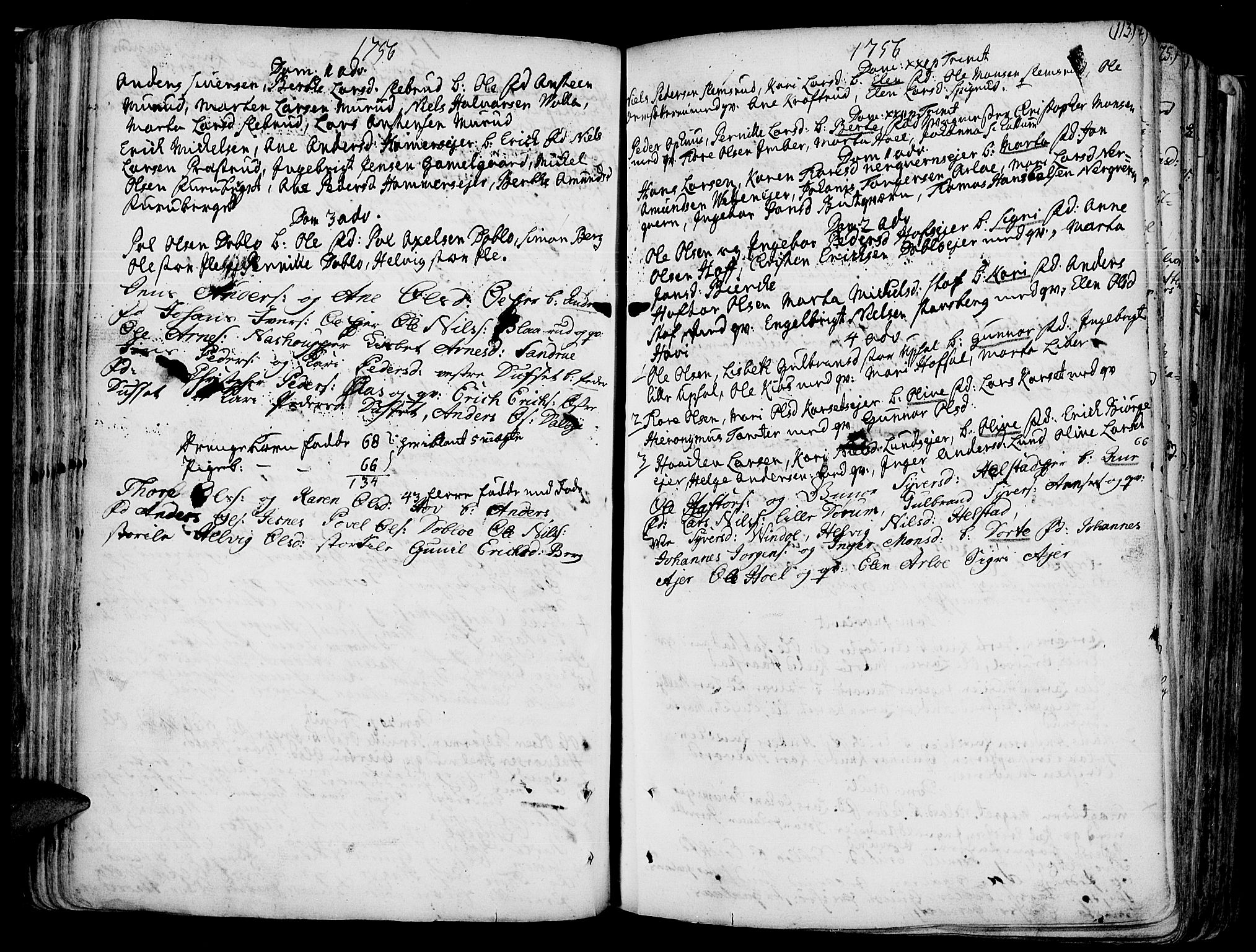 Vang prestekontor, Hedmark, AV/SAH-PREST-008/H/Ha/Haa/L0003: Parish register (official) no. 3, 1734-1809, p. 113