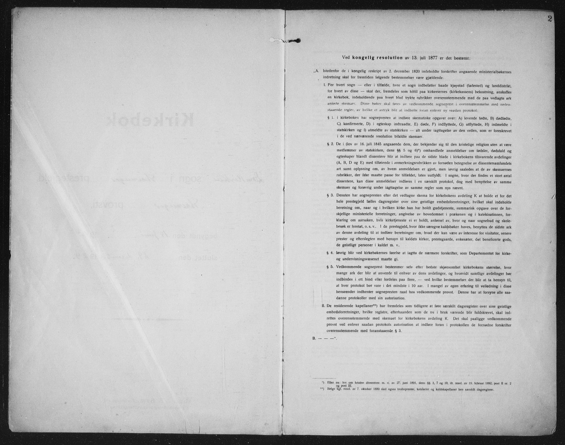 Domkirken sokneprestkontor, SAST/A-101812/002/A/L0018: Parish register (official) no. A 34, 1915-1929, p. 2