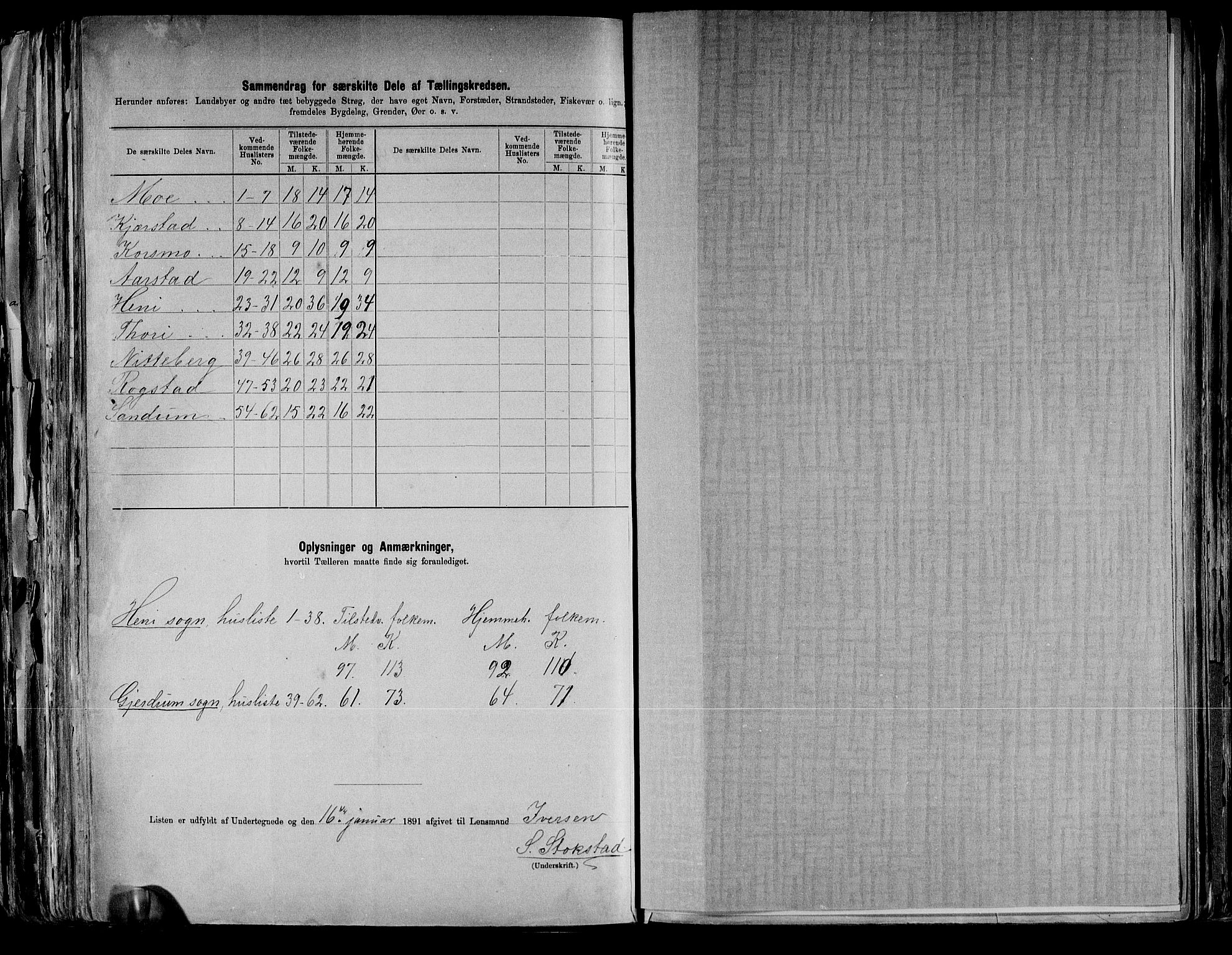 RA, 1891 census for 0234 Gjerdrum, 1891, p. 16