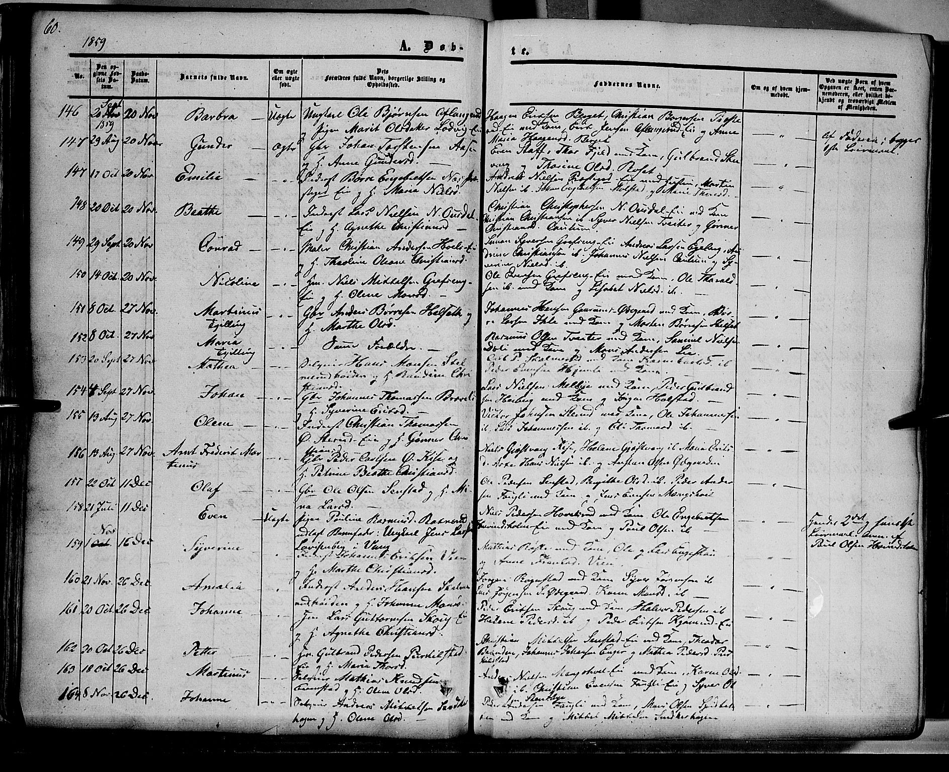 Nes prestekontor, Hedmark, AV/SAH-PREST-020/K/Ka/L0004: Parish register (official) no. 4, 1852-1886, p. 60