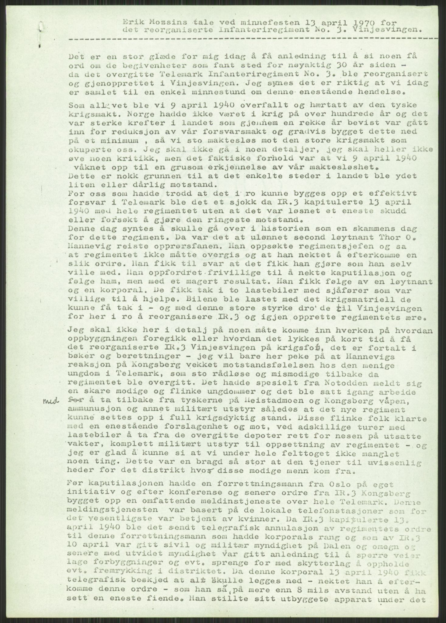 Forsvaret, Forsvarets krigshistoriske avdeling, AV/RA-RAFA-2017/Y/Yb/L0053: II-C-11-130  -  1. Divisjon, 1940, p. 17