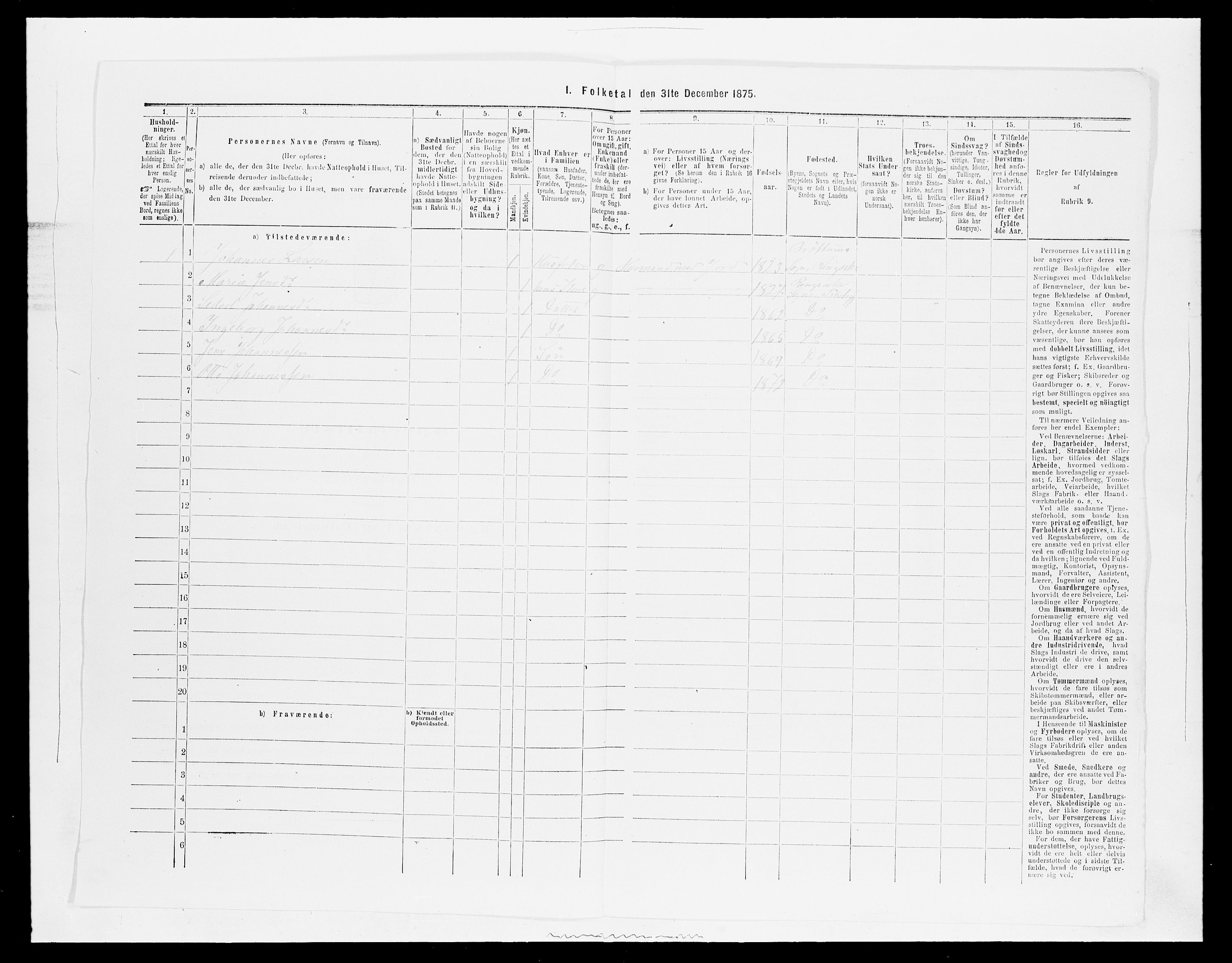 SAH, 1875 census for 0412P Ringsaker, 1875, p. 3041