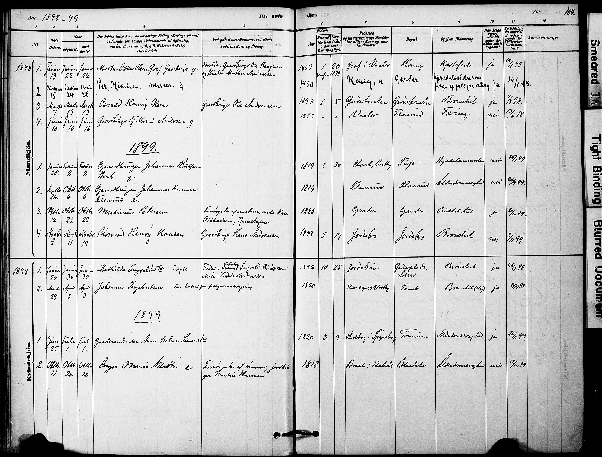 Vestby prestekontor Kirkebøker, SAO/A-10893/F/Fa/L0011: Parish register (official) no. I 11, 1878-1913, p. 104