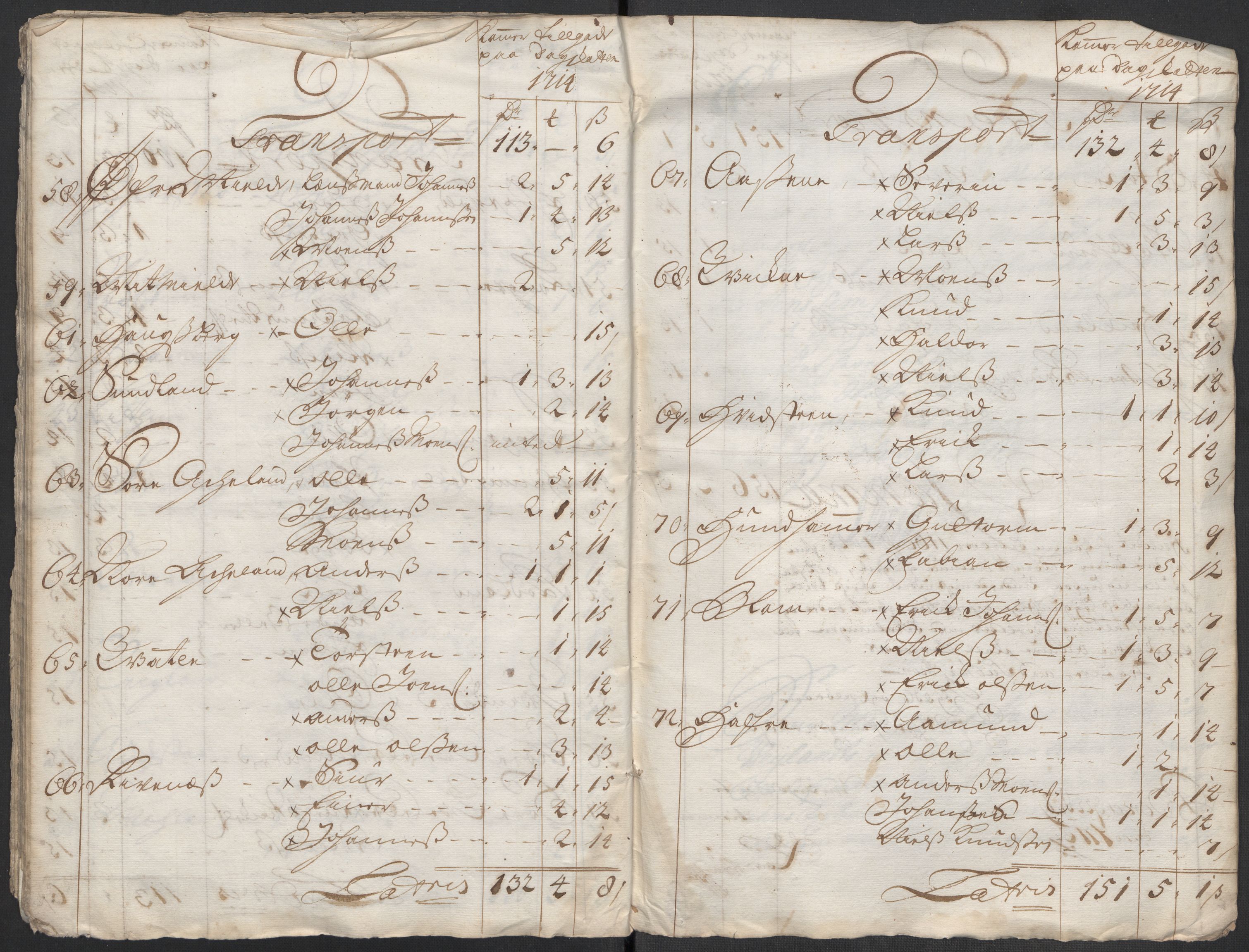 Rentekammeret inntil 1814, Reviderte regnskaper, Fogderegnskap, AV/RA-EA-4092/R51/L3198: Fogderegnskap Nordhordland og Voss, 1715, p. 375