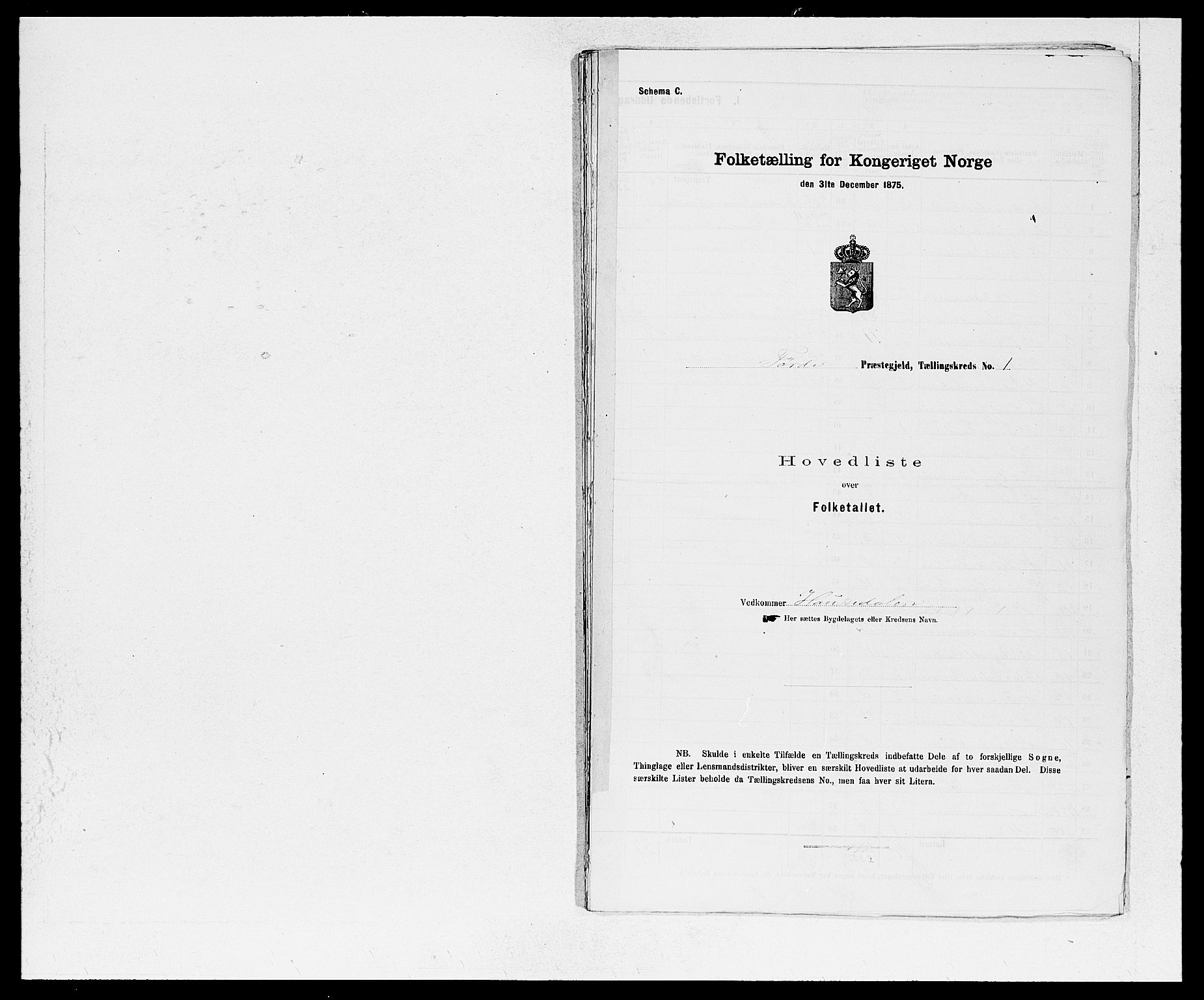 SAB, 1875 census for 1432P Førde, 1875, p. 2