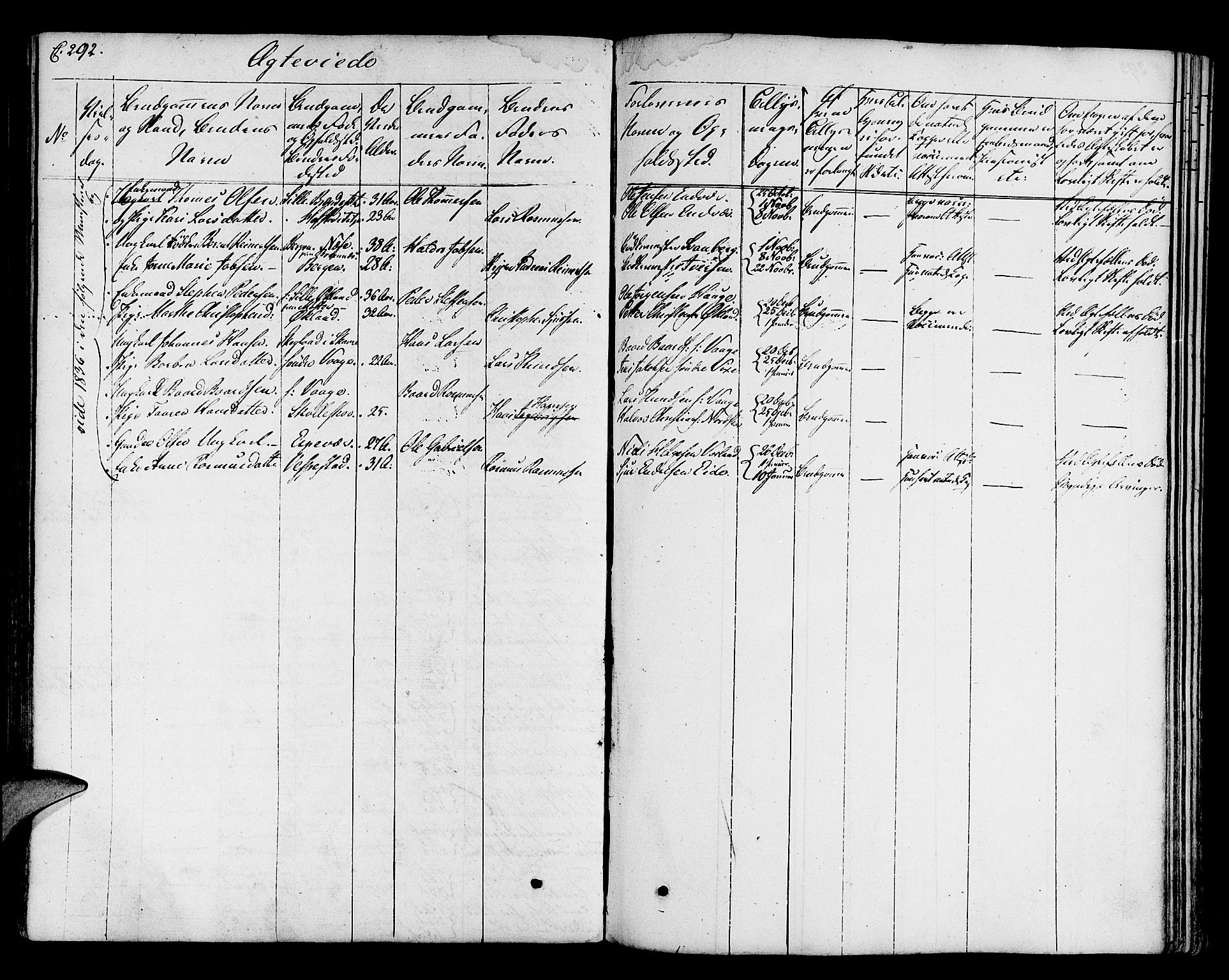 Finnås sokneprestembete, AV/SAB-A-99925/H/Ha/Haa/Haaa/L0005: Parish register (official) no. A 5, 1823-1835, p. 292