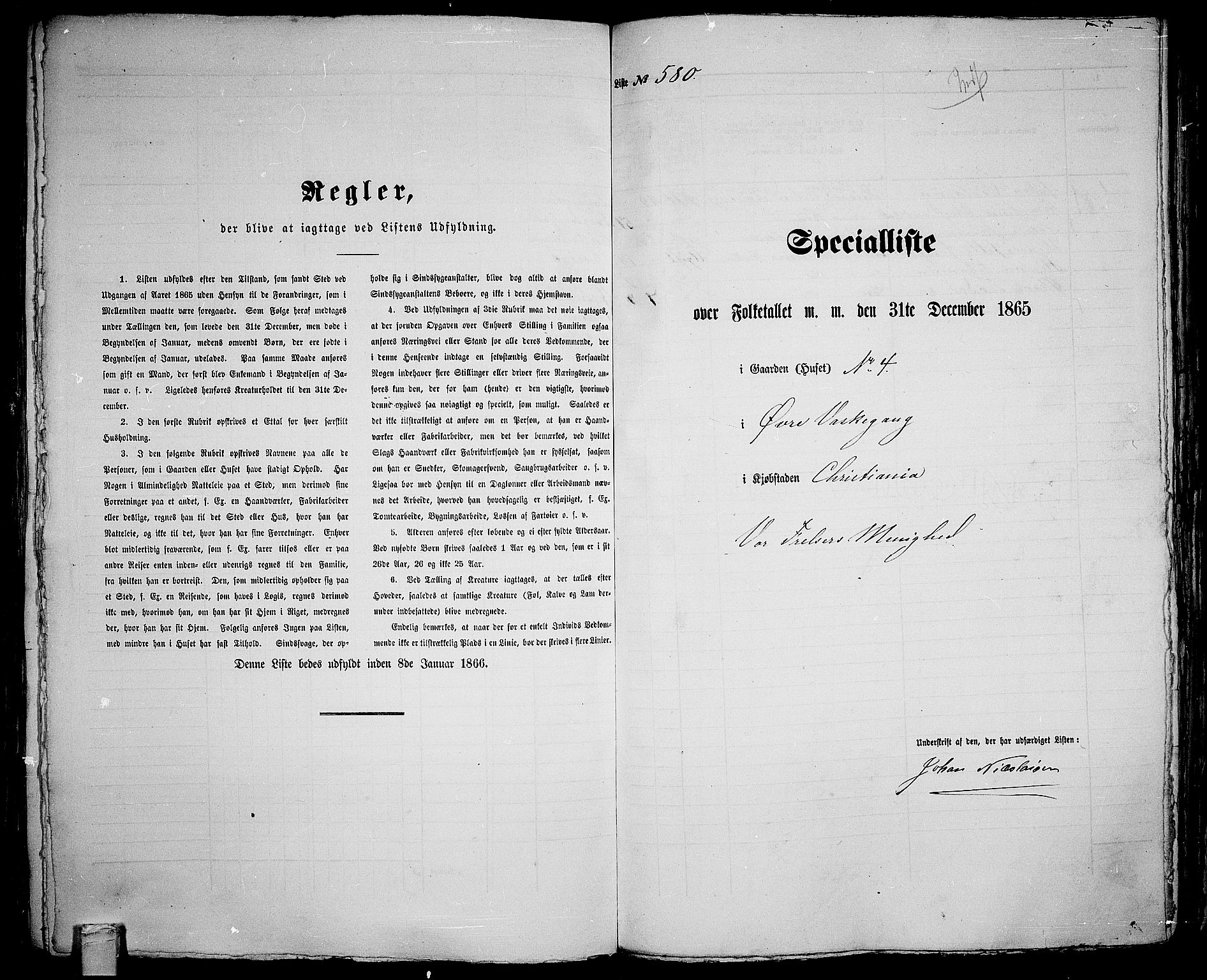 RA, 1865 census for Kristiania, 1865, p. 1527