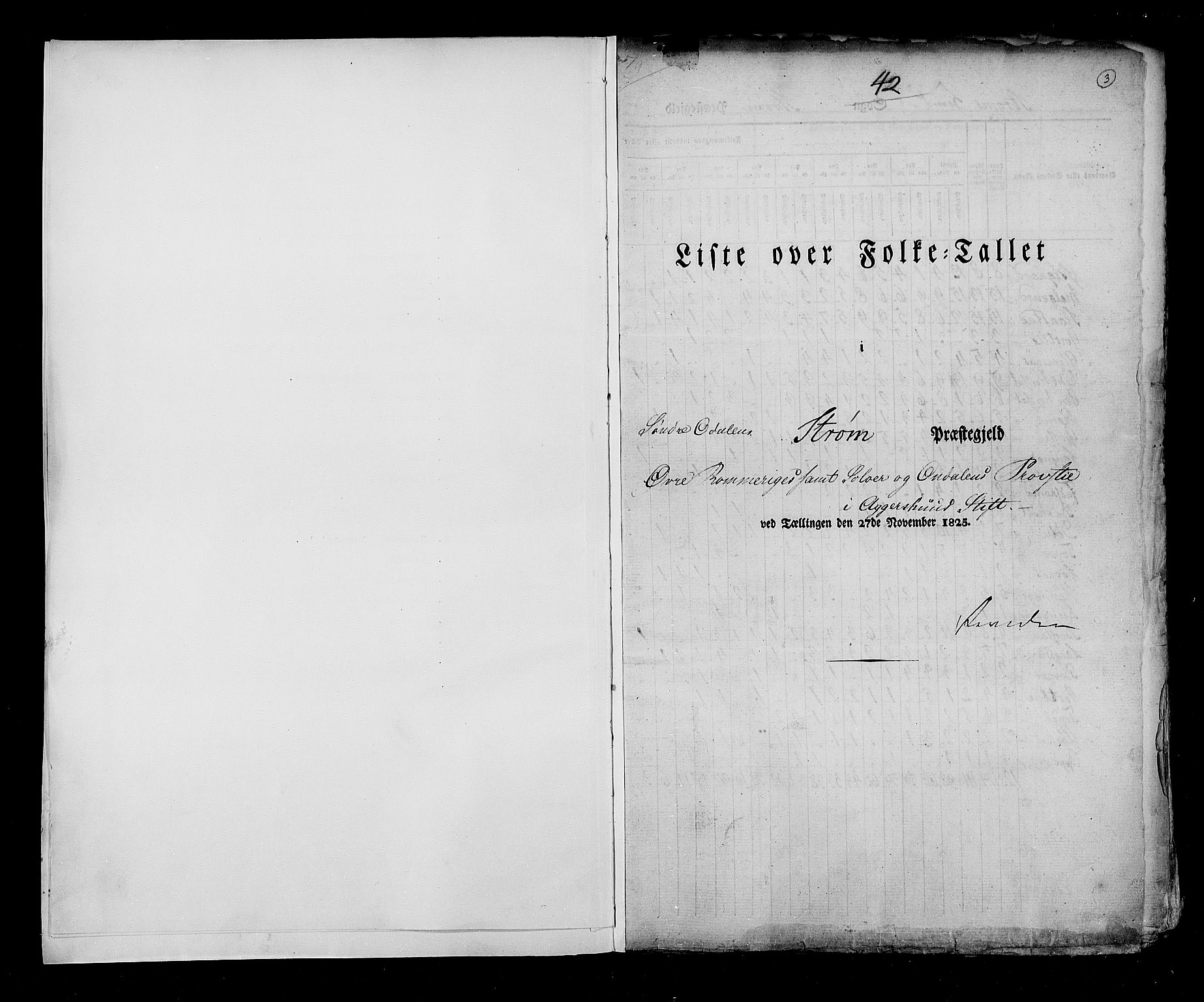 RA, Census 1825, vol. 5: Hedemarken amt, 1825, p. 3