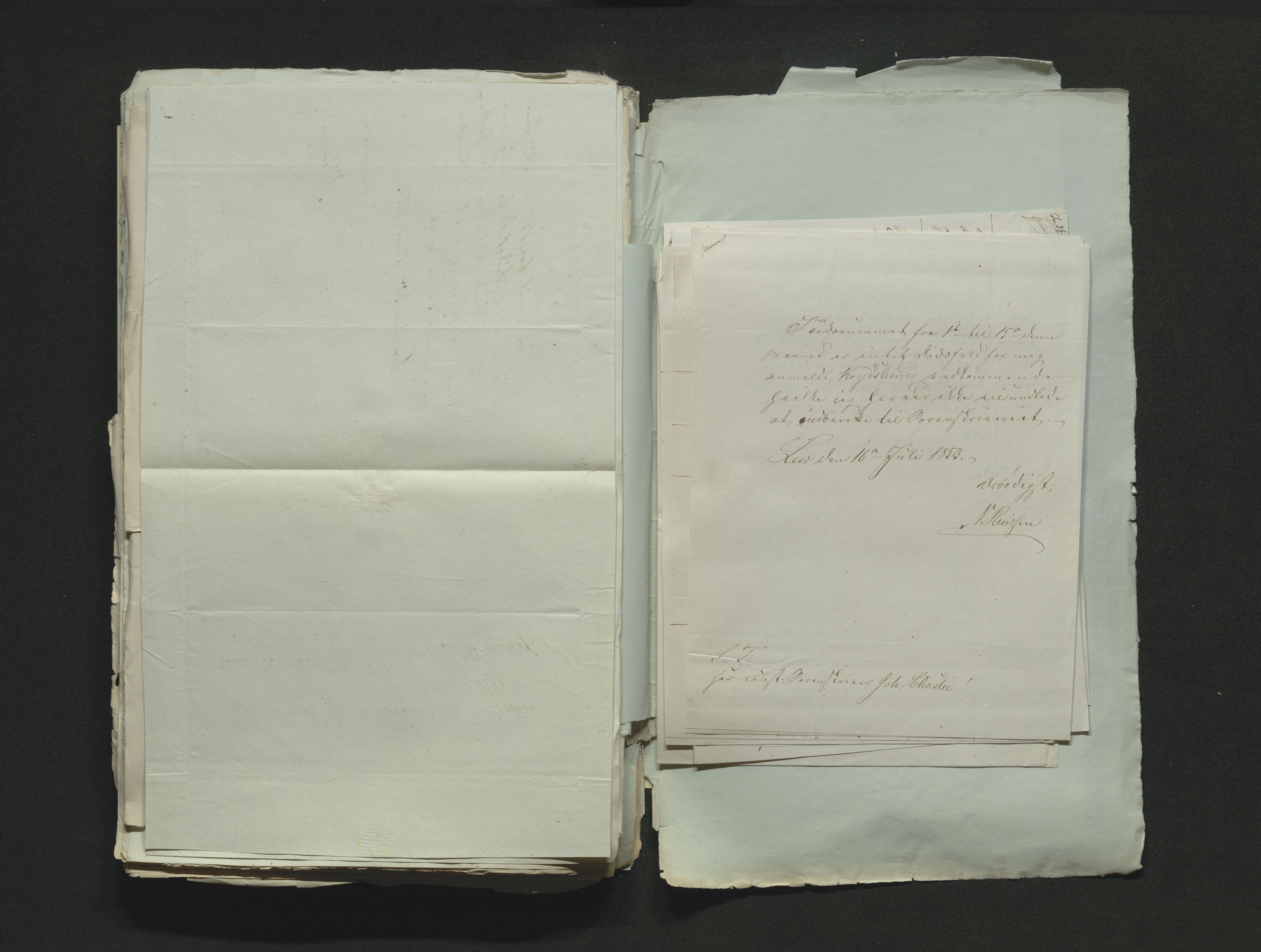 Eiker, Modum og Sigdal sorenskriveri, AV/SAKO-A-123/H/Ha/Hab/L0008: Dødsfallsmeldinger, 1850-1853