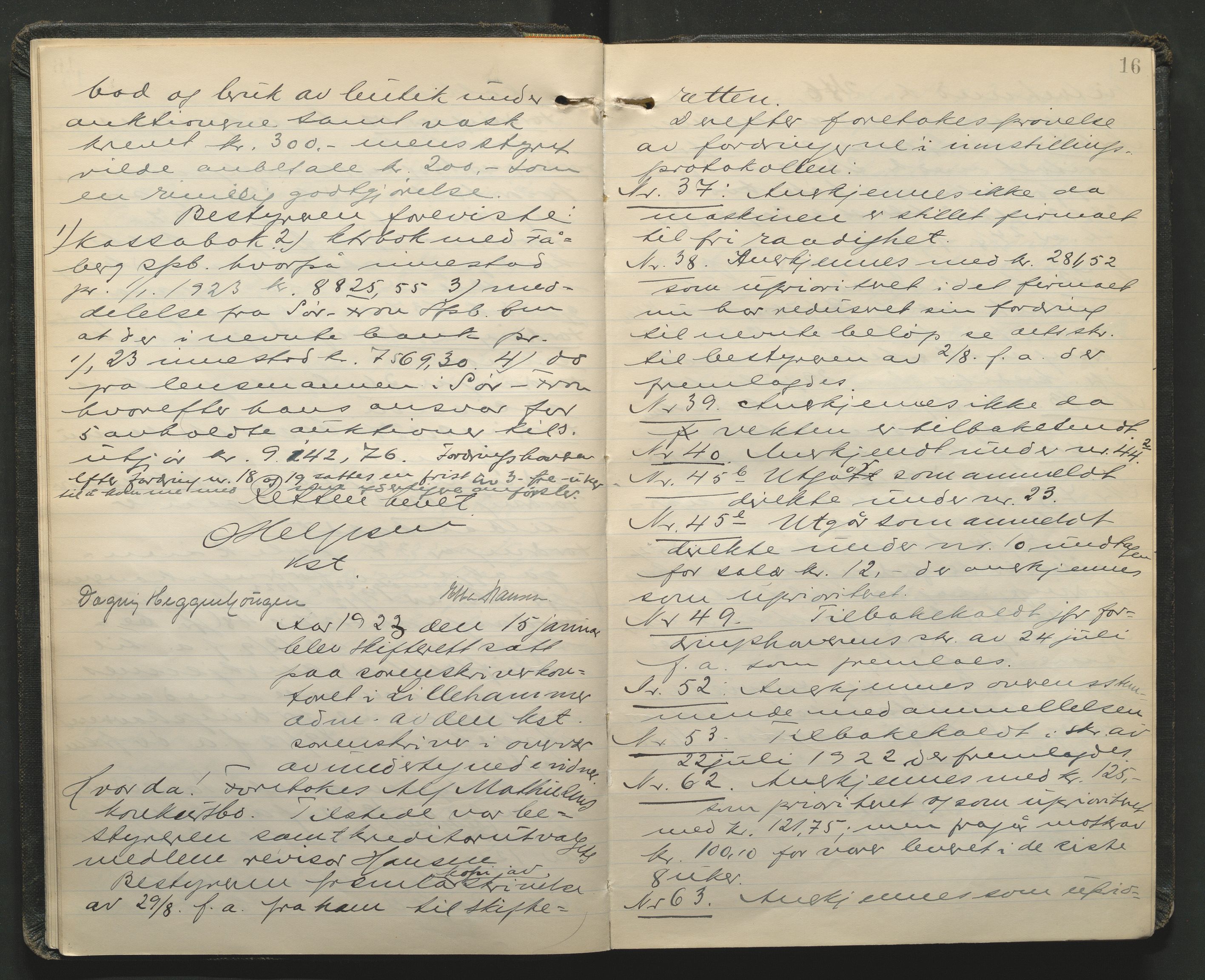 Sør-Gudbrandsdal tingrett, AV/SAH-TING-004/J/Ja/Jad/L0004: Skifteforhandlingsprotokoll - landet, 1922-1927, p. 16