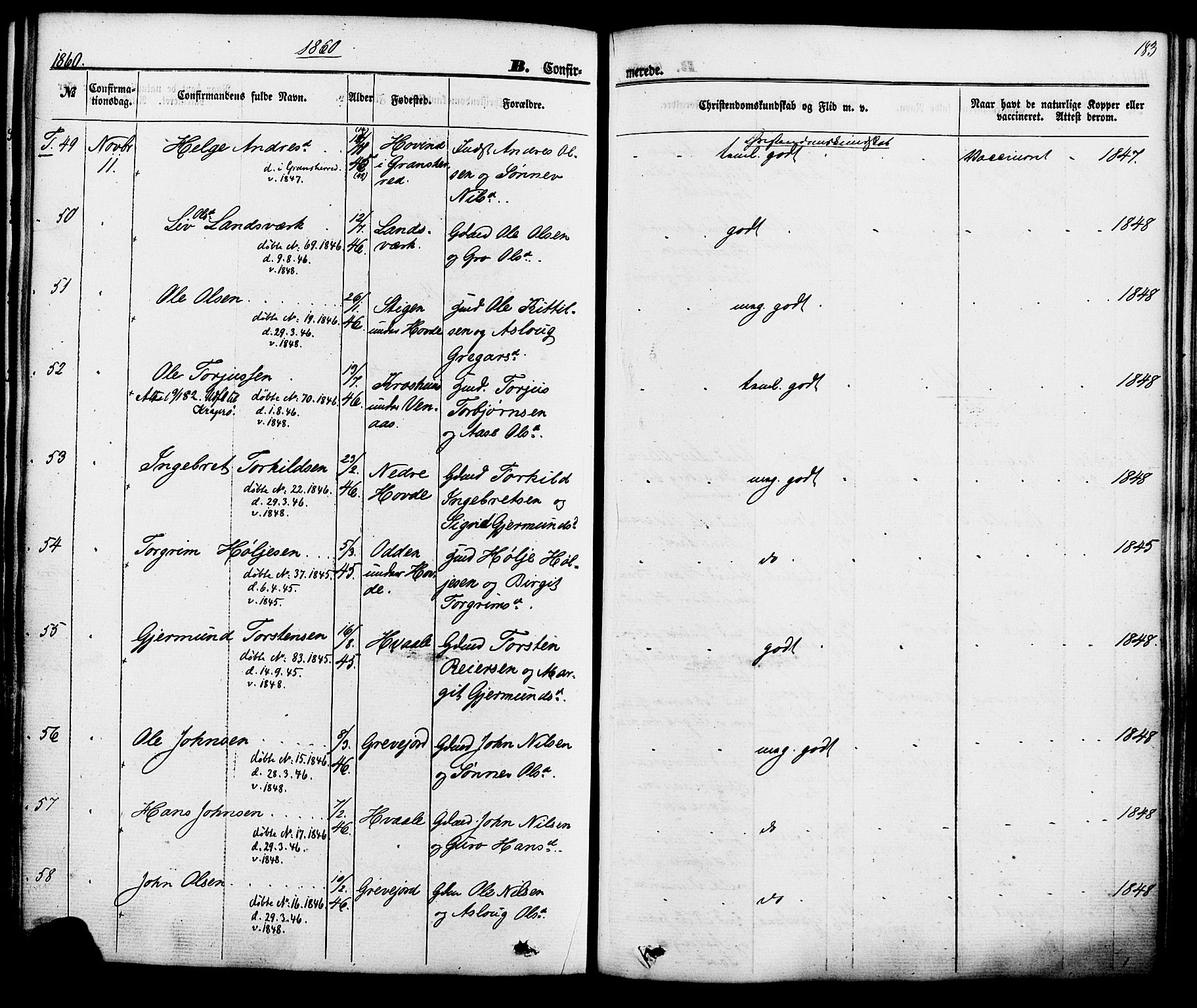 Hjartdal kirkebøker, AV/SAKO-A-270/F/Fa/L0009: Parish register (official) no. I 9, 1860-1879, p. 183