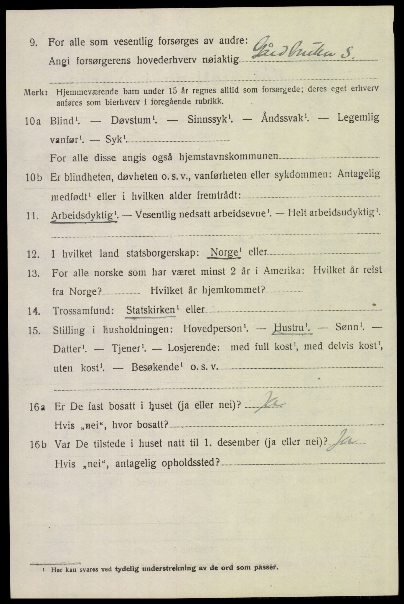 SAH, 1920 census for Våler (Hedmark), 1920, p. 7412