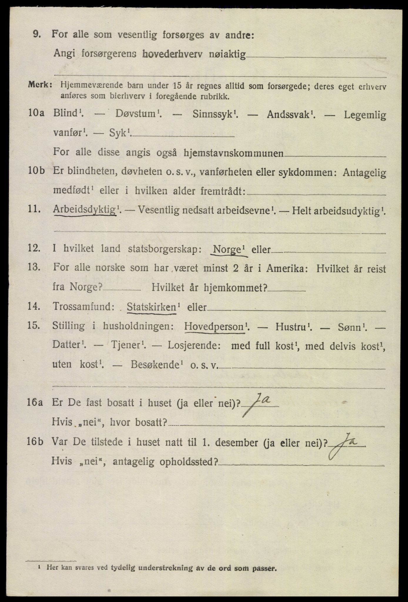 SAK, 1920 census for Tromøy, 1920, p. 2384