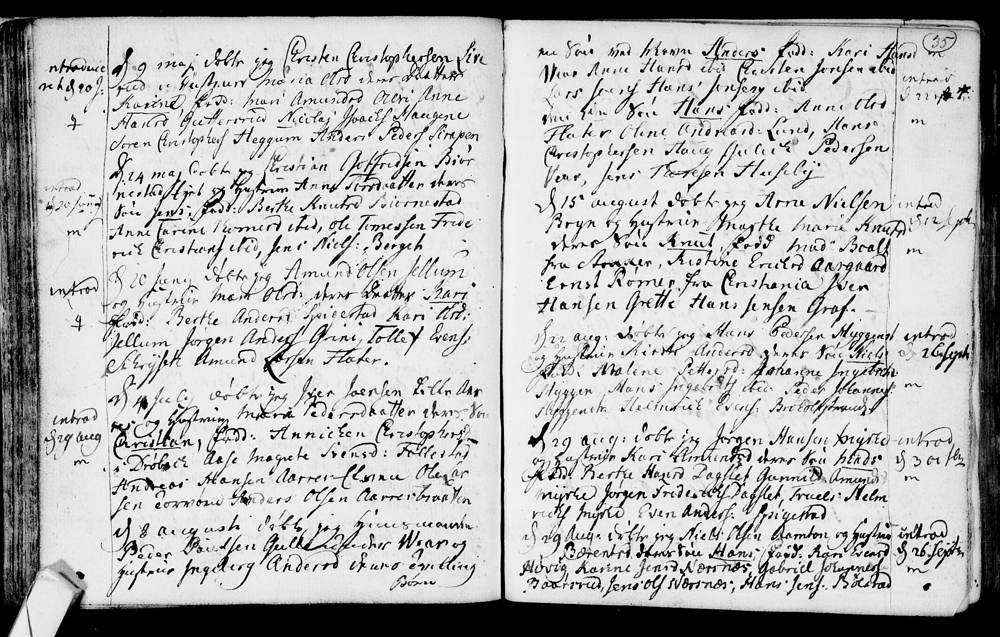 Røyken kirkebøker, AV/SAKO-A-241/F/Fa/L0003: Parish register (official) no. 3, 1782-1813, p. 35