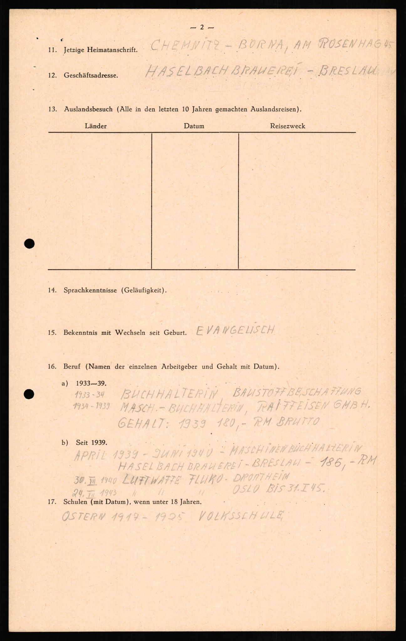 Forsvaret, Forsvarets overkommando II, AV/RA-RAFA-3915/D/Db/L0013: CI Questionaires. Tyske okkupasjonsstyrker i Norge. Tyskere., 1945-1946, p. 482