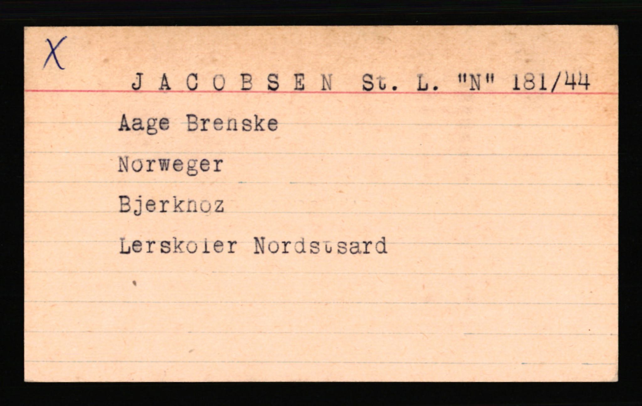 SS- und Polizeigericht Nord (IX), RA/RAFA-3182/0001/C/Ca/L0003: kartotekkort for personer alfabetisk på etternavn: H-Joha, 1940-1945, p. 545