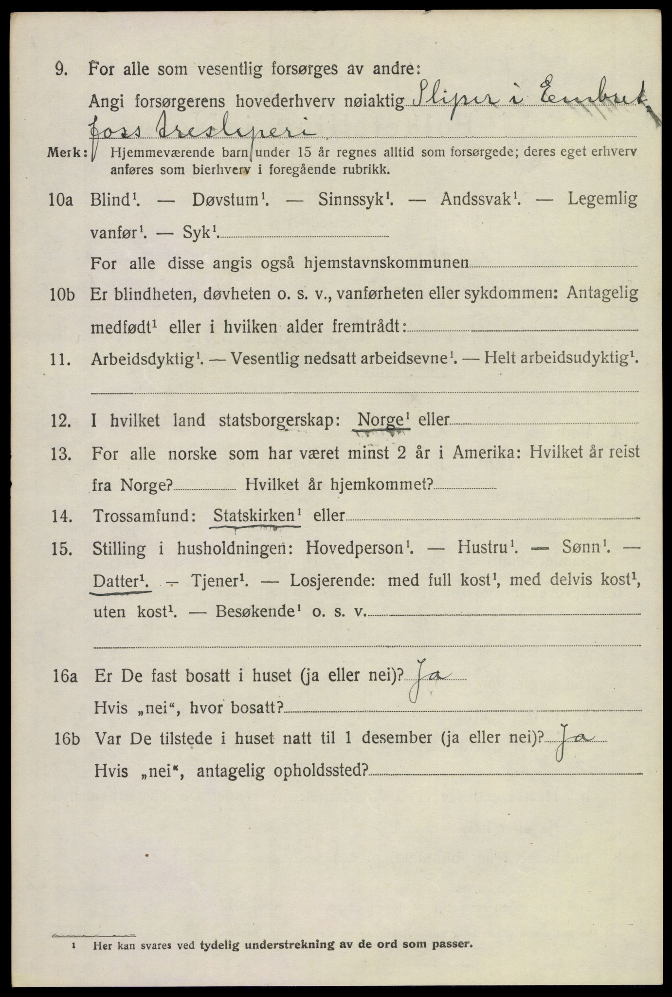 SAKO, 1920 census for Modum, 1920, p. 23458