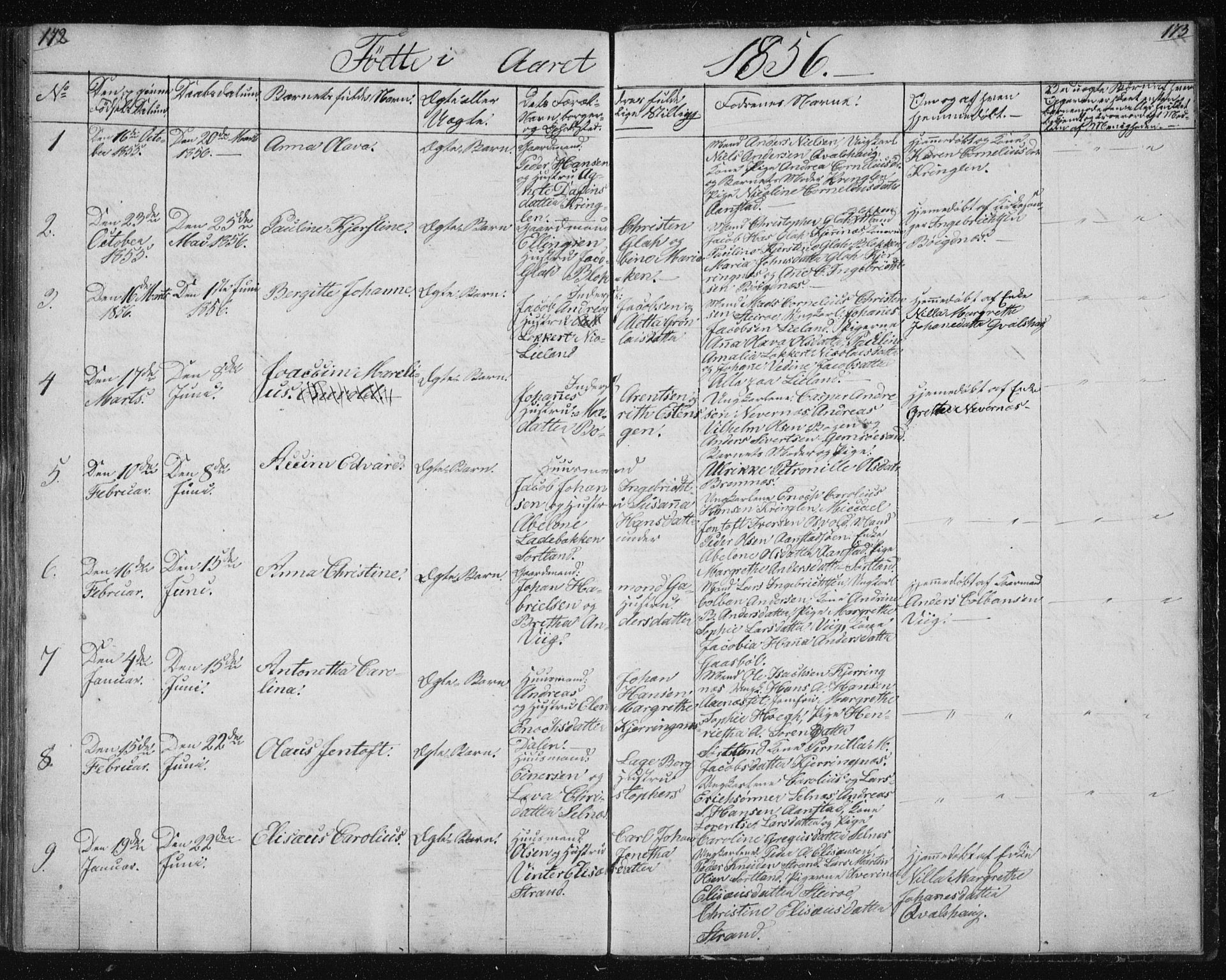 Ministerialprotokoller, klokkerbøker og fødselsregistre - Nordland, AV/SAT-A-1459/895/L1379: Parish register (copy) no. 895C01, 1842-1858, p. 172-173