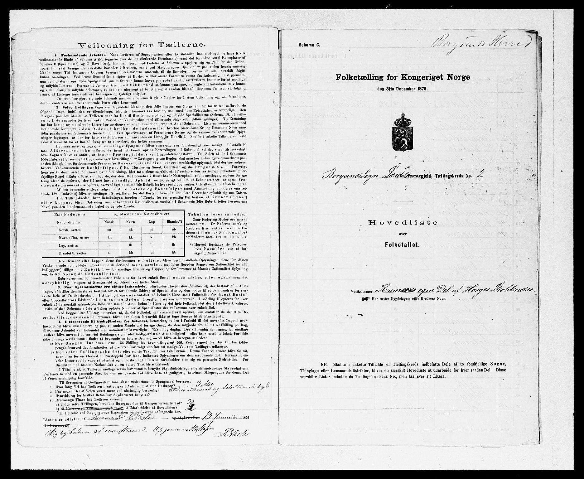 SAB, 1875 census for 1422P Lærdal, 1875, p. 882