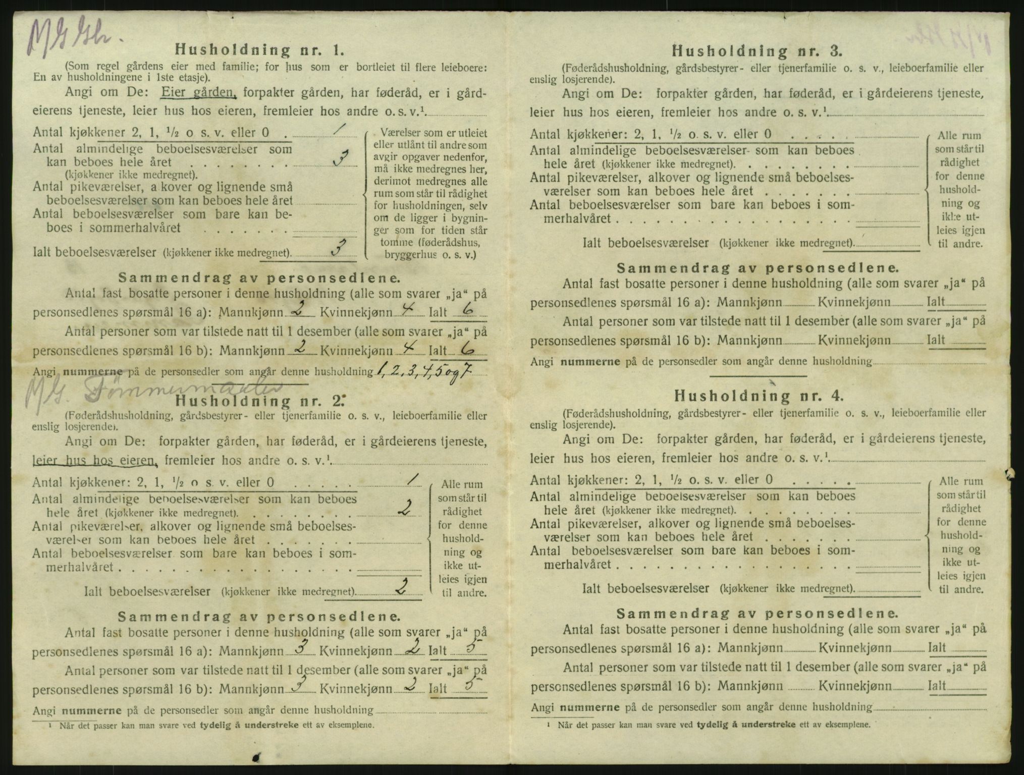 SAKO, 1920 census for Brunlanes, 1920, p. 1848