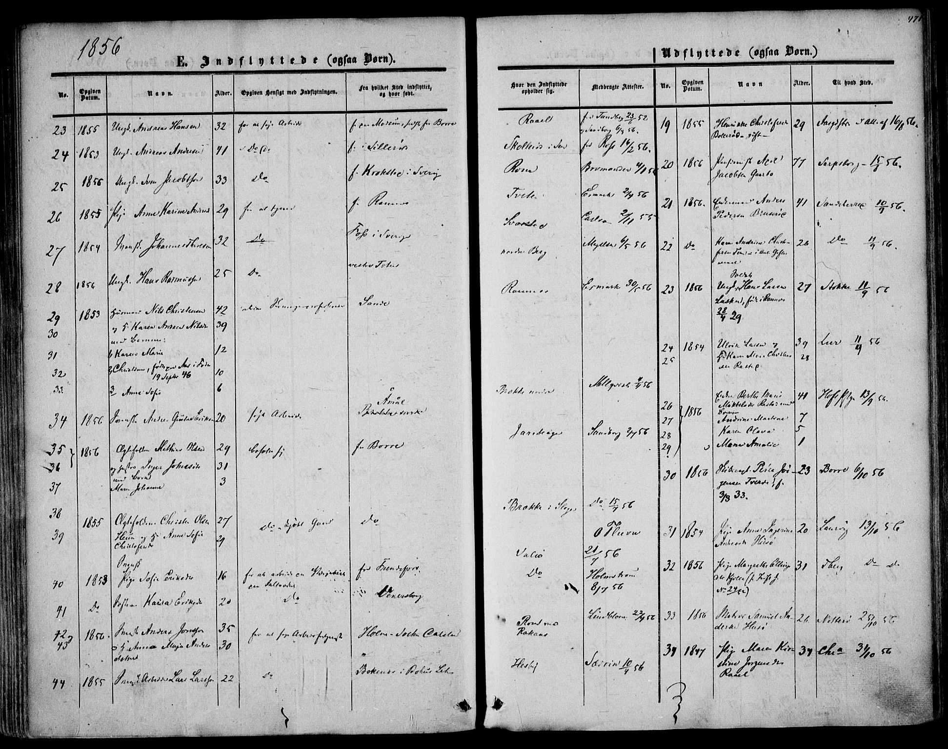 Sem kirkebøker, AV/SAKO-A-5/F/Fa/L0007: Parish register (official) no. I 7, 1856-1865, p. 471