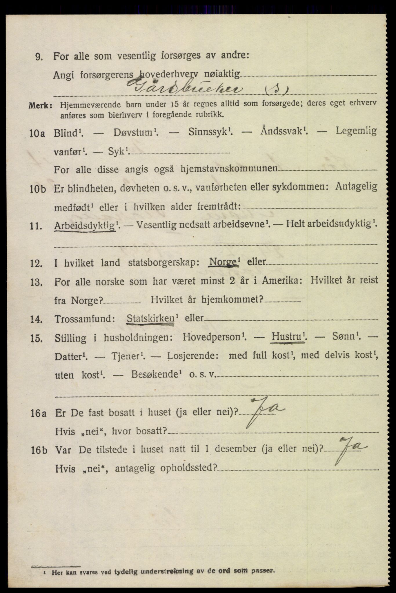 SAH, 1920 census for Sør-Aurdal, 1920, p. 2324