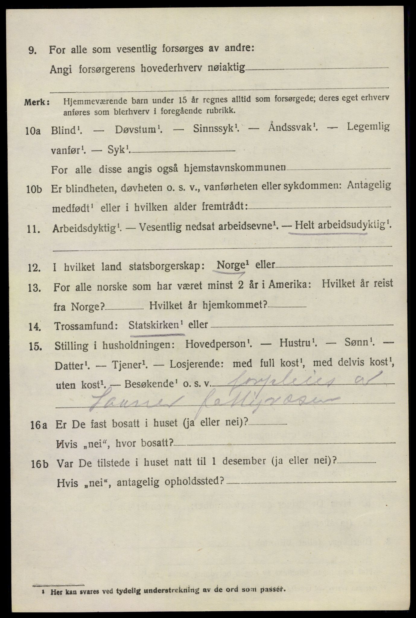 SAO, 1920 census for Vestby, 1920, p. 6810