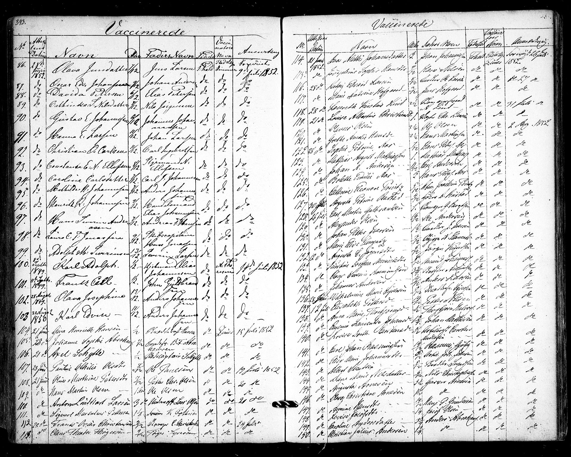 Halden prestekontor Kirkebøker, SAO/A-10909/F/Fa/L0006: Parish register (official) no. I 6, 1845-1856, p. 543