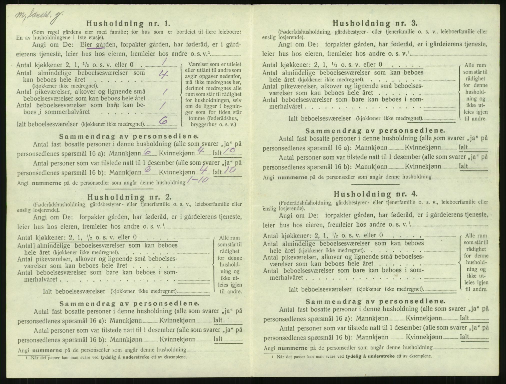 SAT, 1920 census for Giske, 1920, p. 163