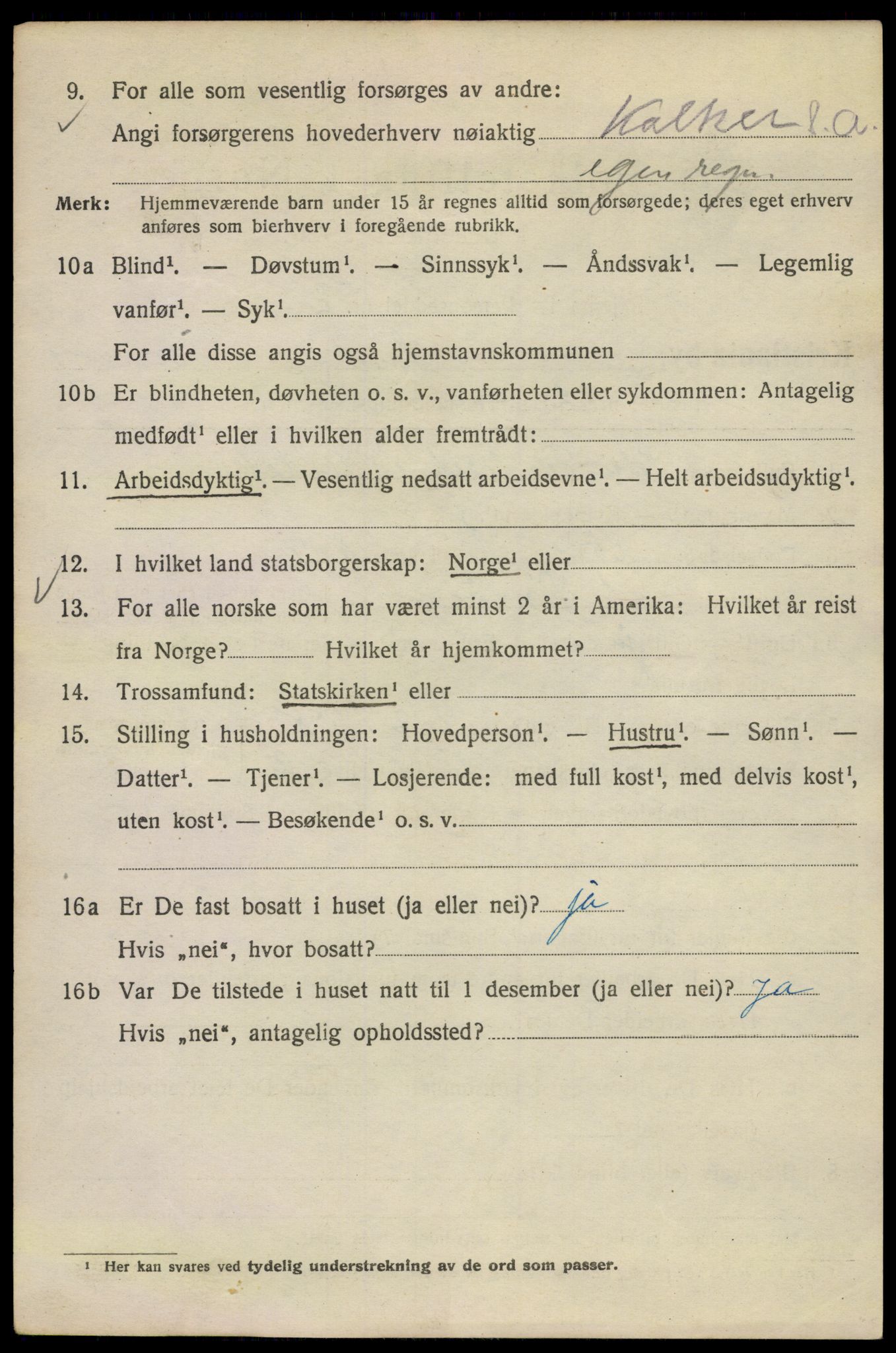 SAO, 1920 census for Kristiania, 1920, p. 521456