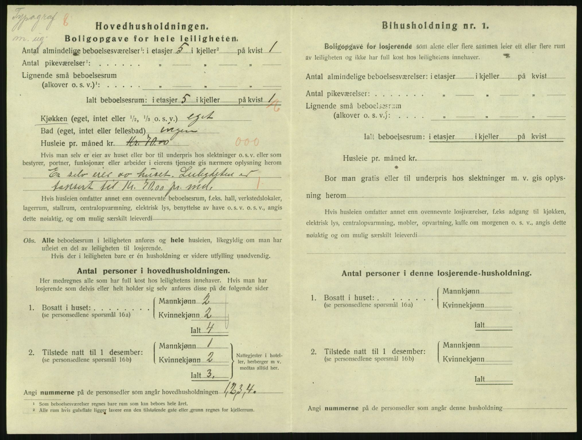 SAKO, 1920 census for Horten, 1920, p. 5286