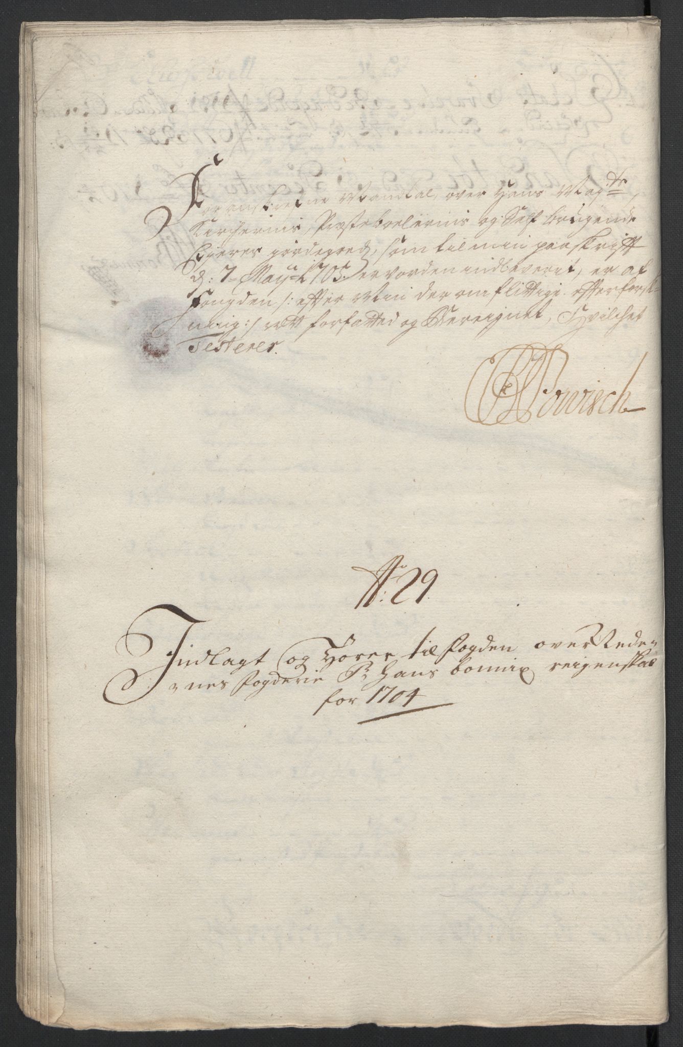 Rentekammeret inntil 1814, Reviderte regnskaper, Fogderegnskap, RA/EA-4092/R39/L2317: Fogderegnskap Nedenes, 1704-1705, p. 123