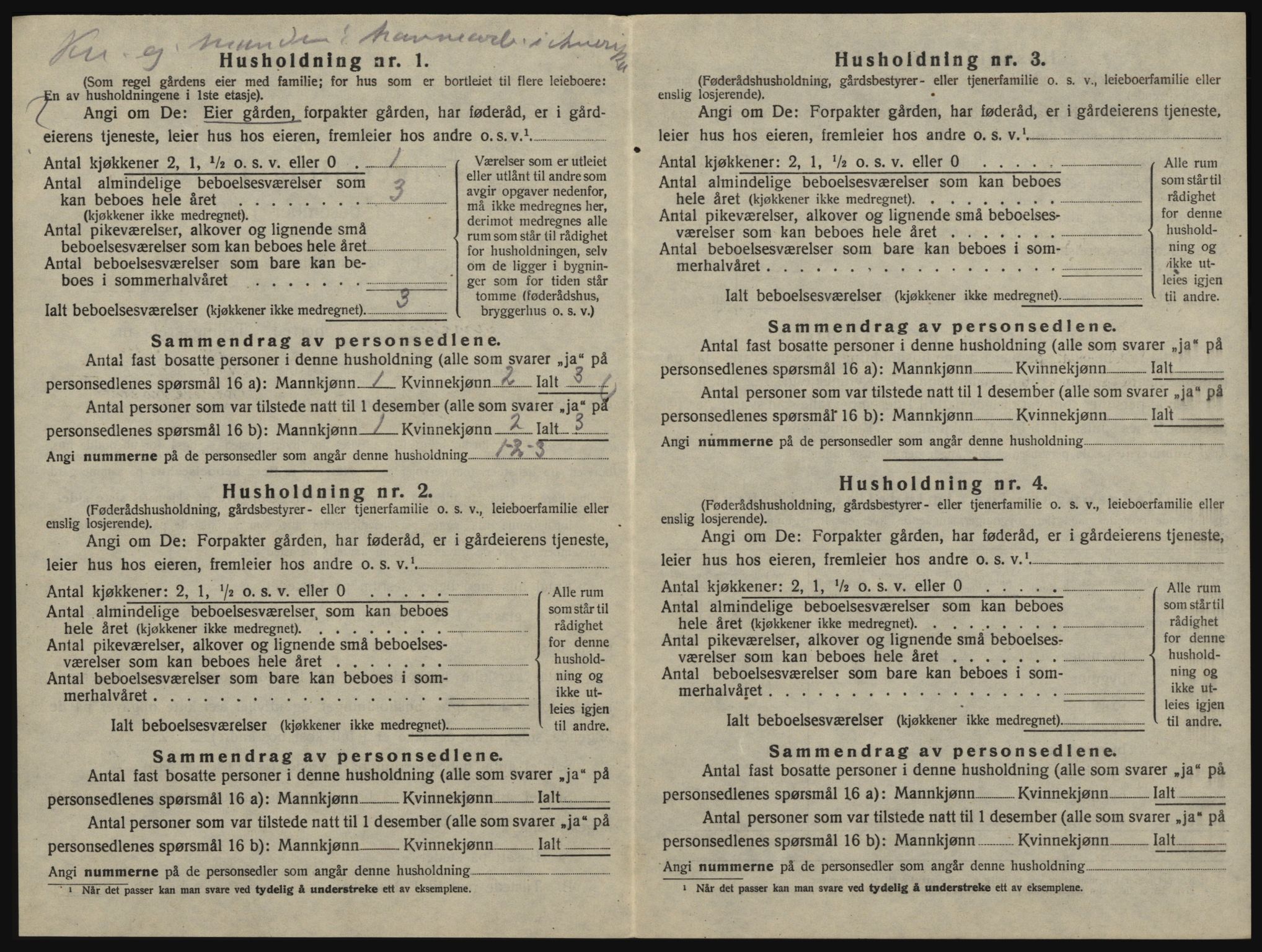 SAO, 1920 census for Glemmen, 1920, p. 636