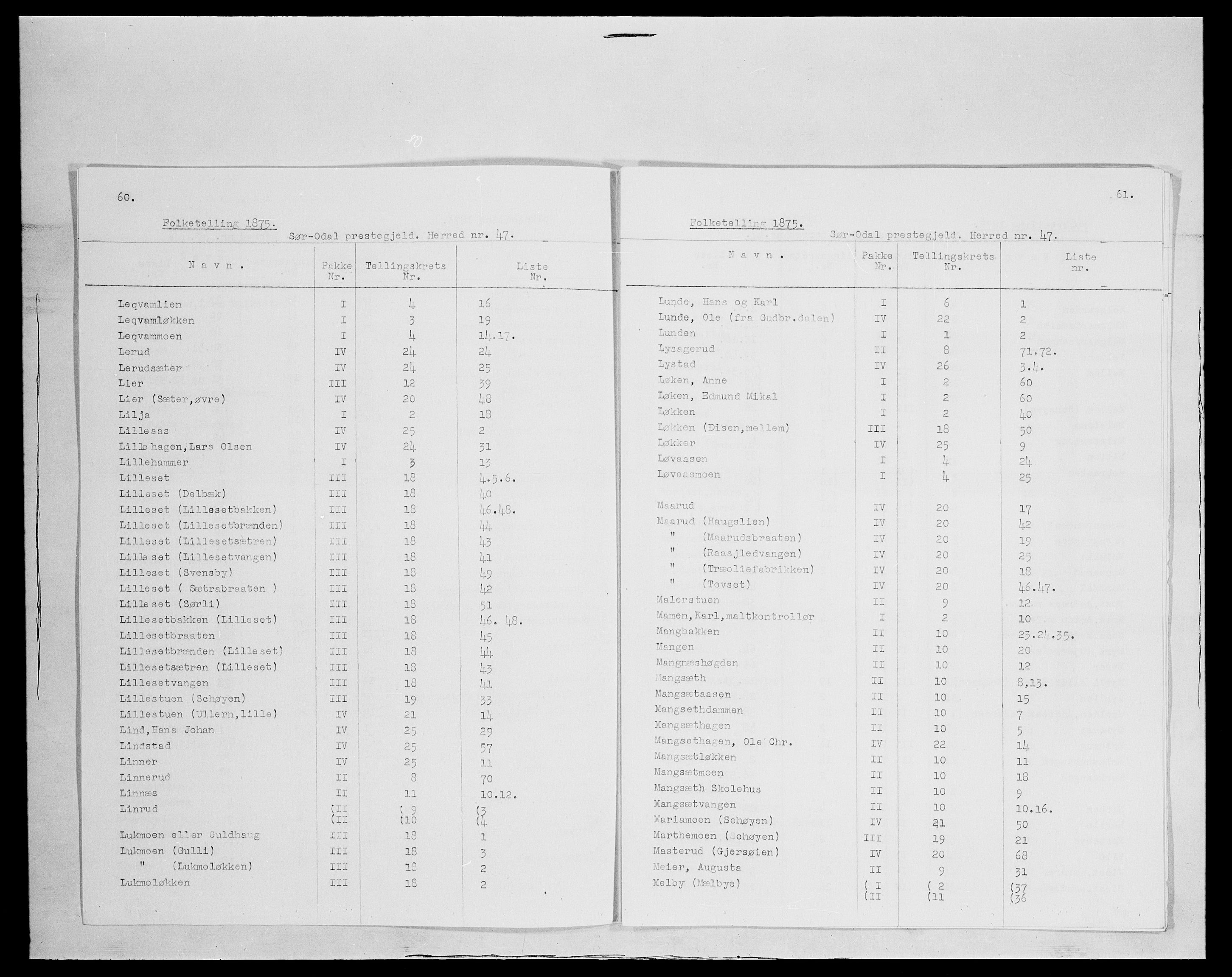 SAH, 1875 census for 0419P Sør-Odal, 1875, p. 9