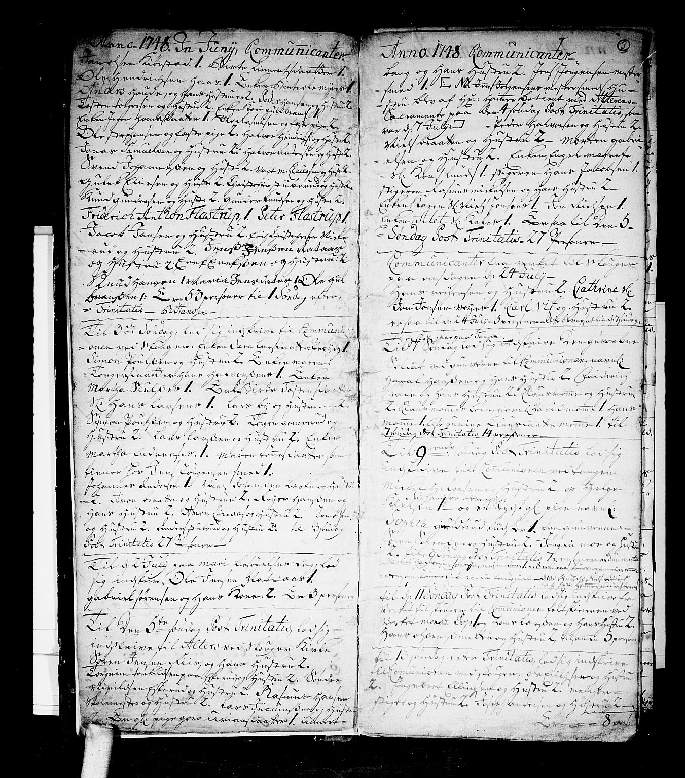 Skoger kirkebøker, AV/SAKO-A-59/G/Gb/L0001: Parish register (copy) no. II 1, 1748-1753, p. 3