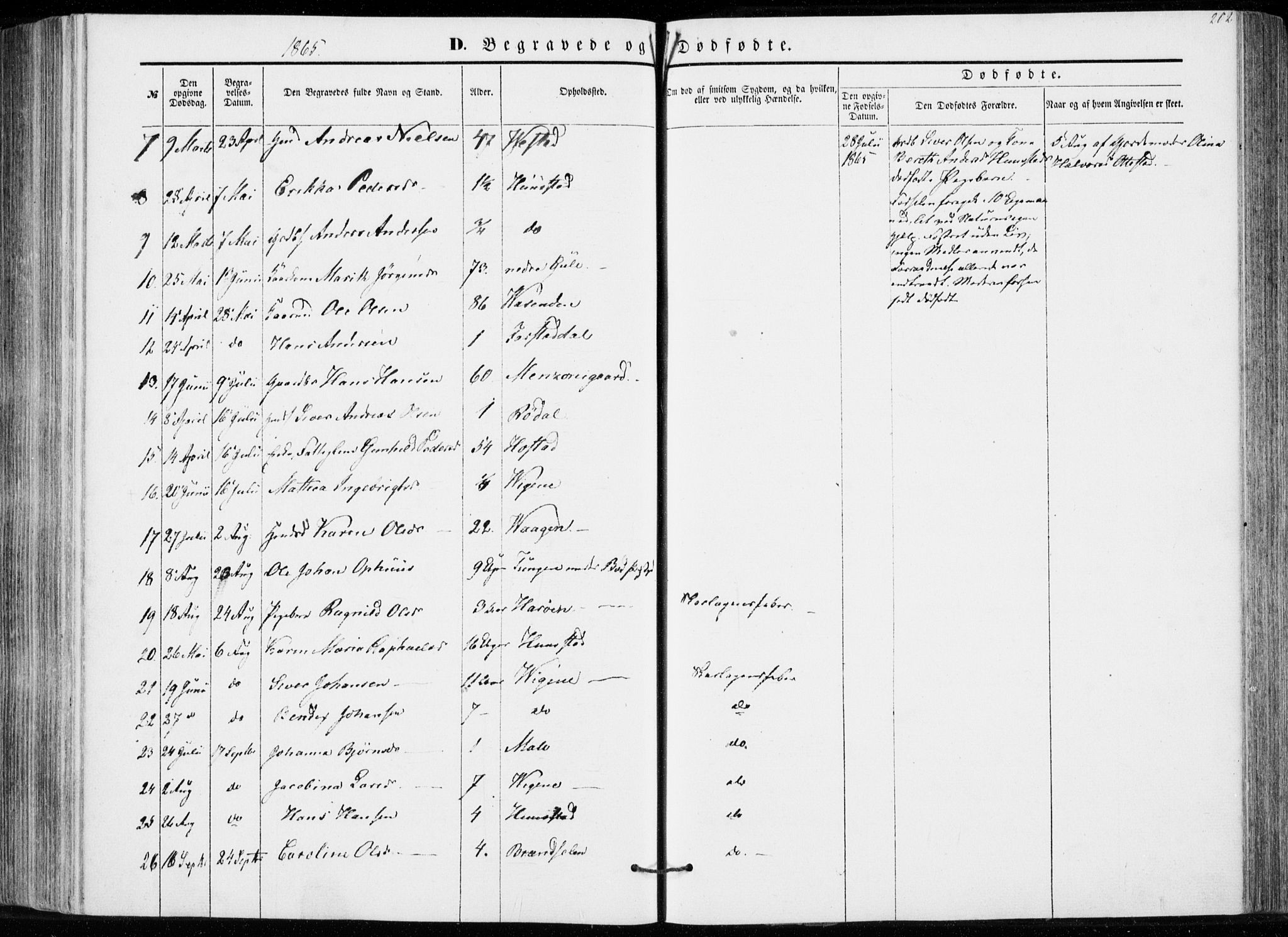 Ministerialprotokoller, klokkerbøker og fødselsregistre - Møre og Romsdal, AV/SAT-A-1454/566/L0767: Parish register (official) no. 566A06, 1852-1868, p. 202