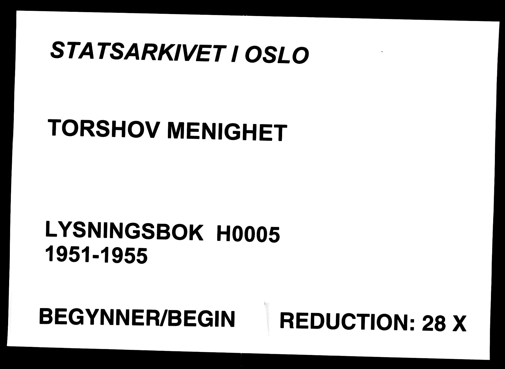 Torshov prestekontor Kirkebøker, AV/SAO-A-10238a/H/Ha/L0005: Banns register no. 5, 1951-1955